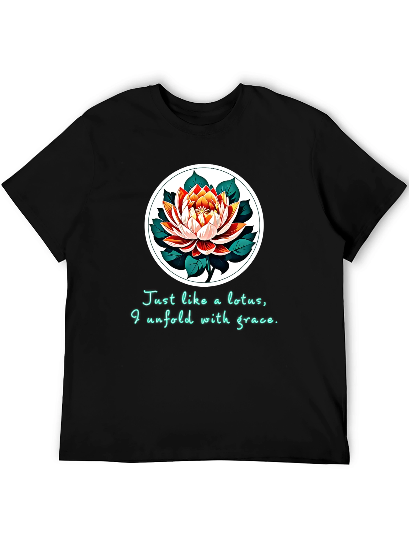 Lotus Grace T-Shirt - Unfold with Elegance