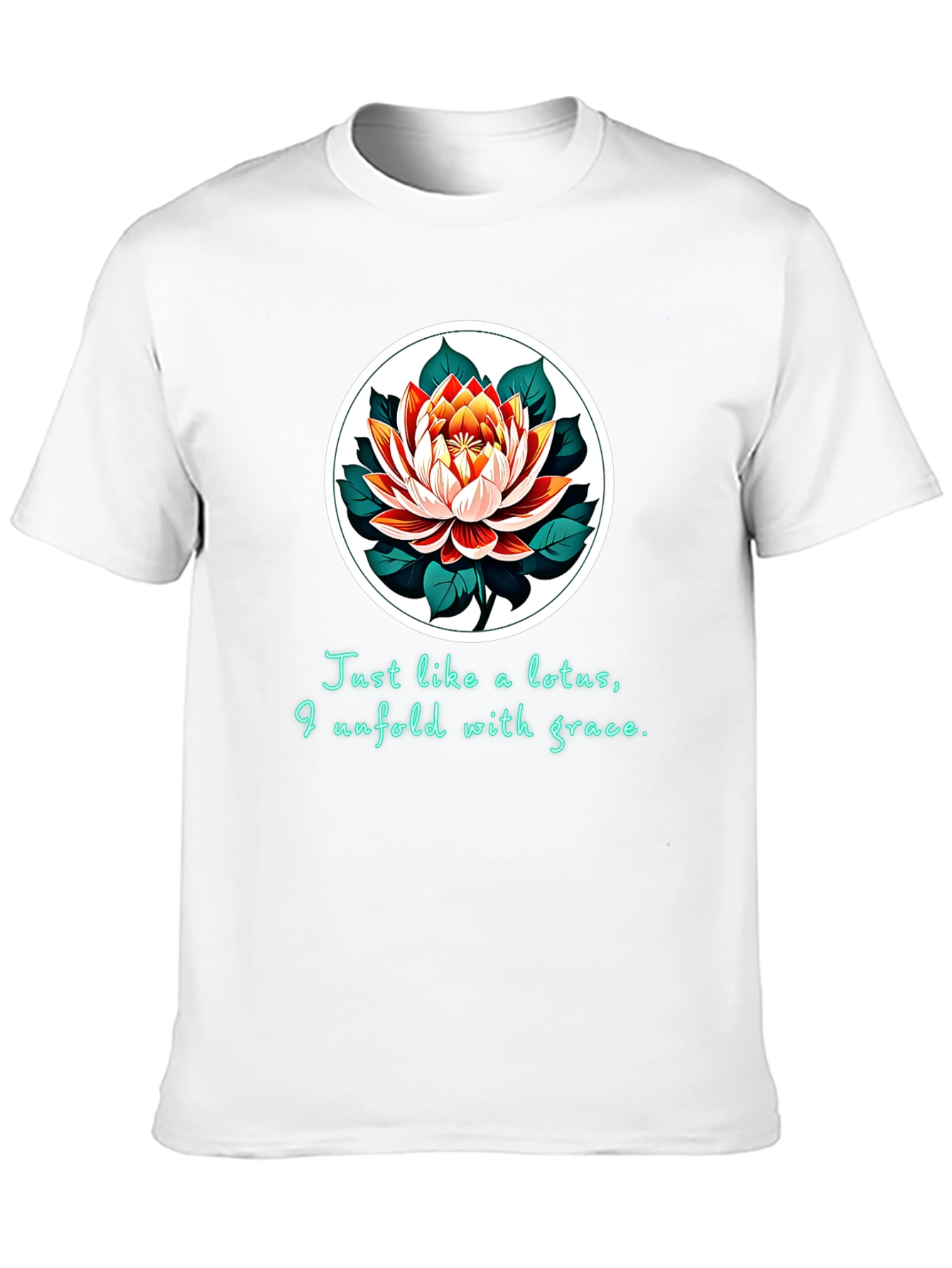 Lotus Grace T-Shirt - Unfold with Elegance