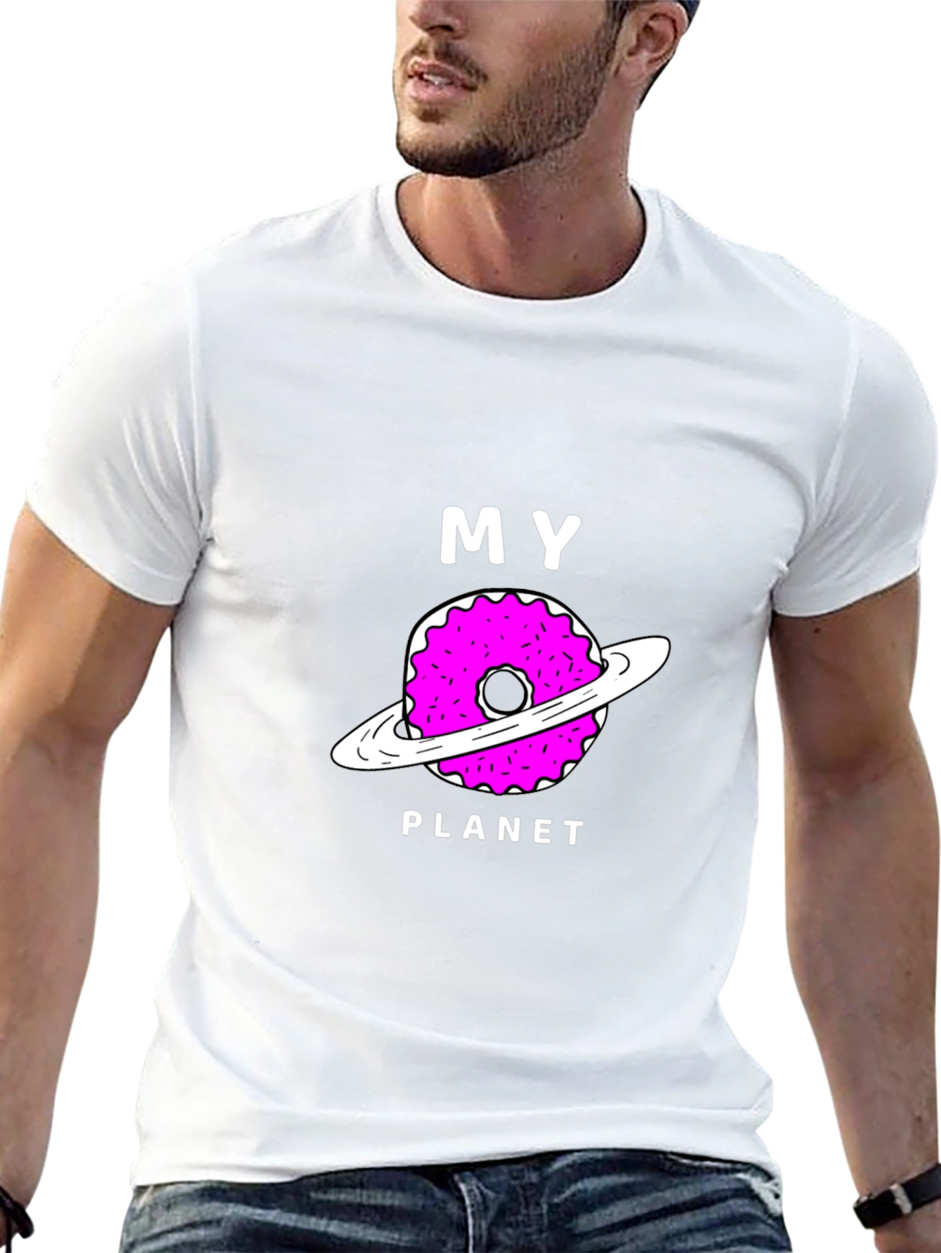 My Donut Planet Black Graphic T-Shirt
