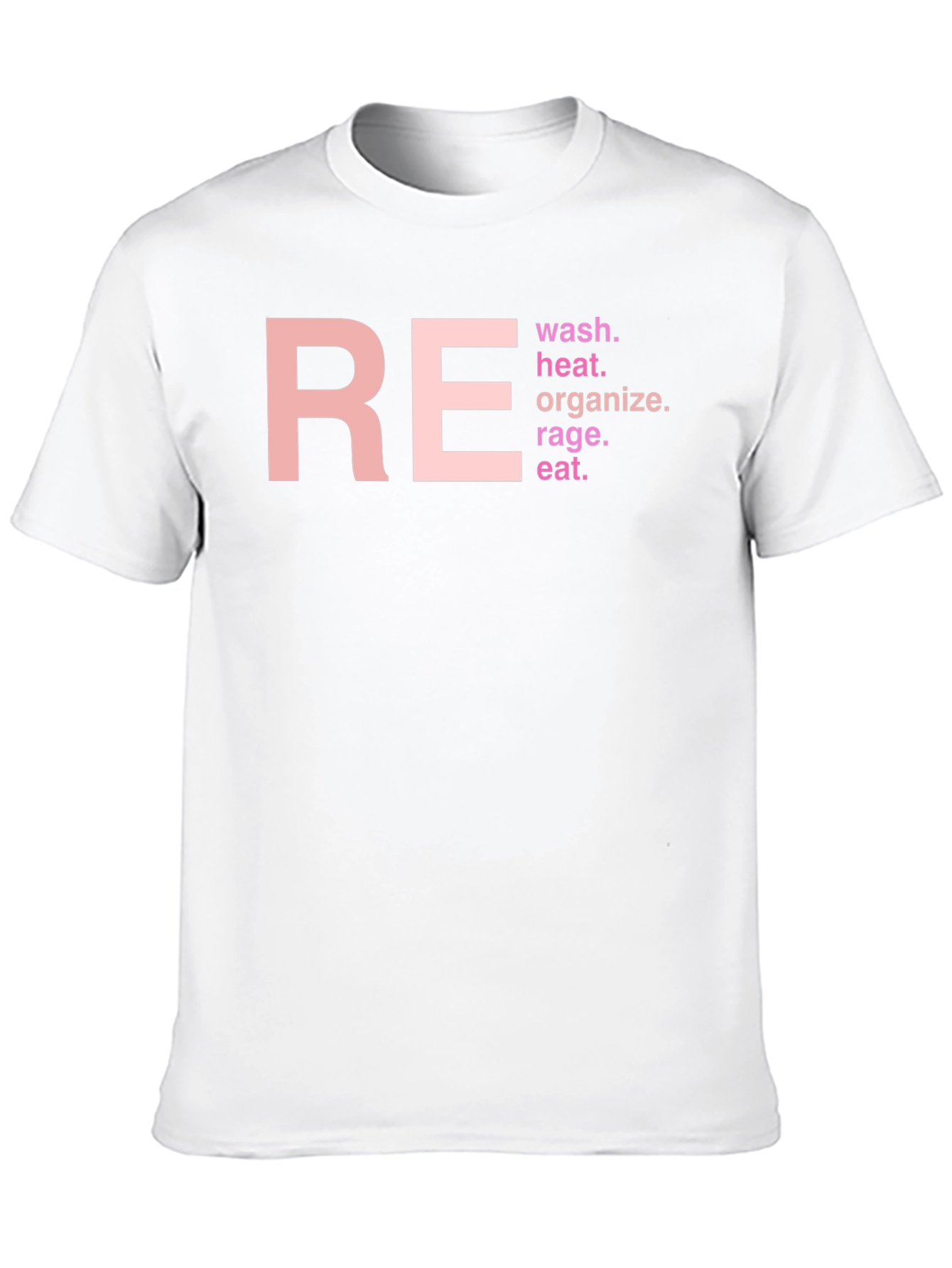RE Wash Heat Organize Rage Eat T-Shirt