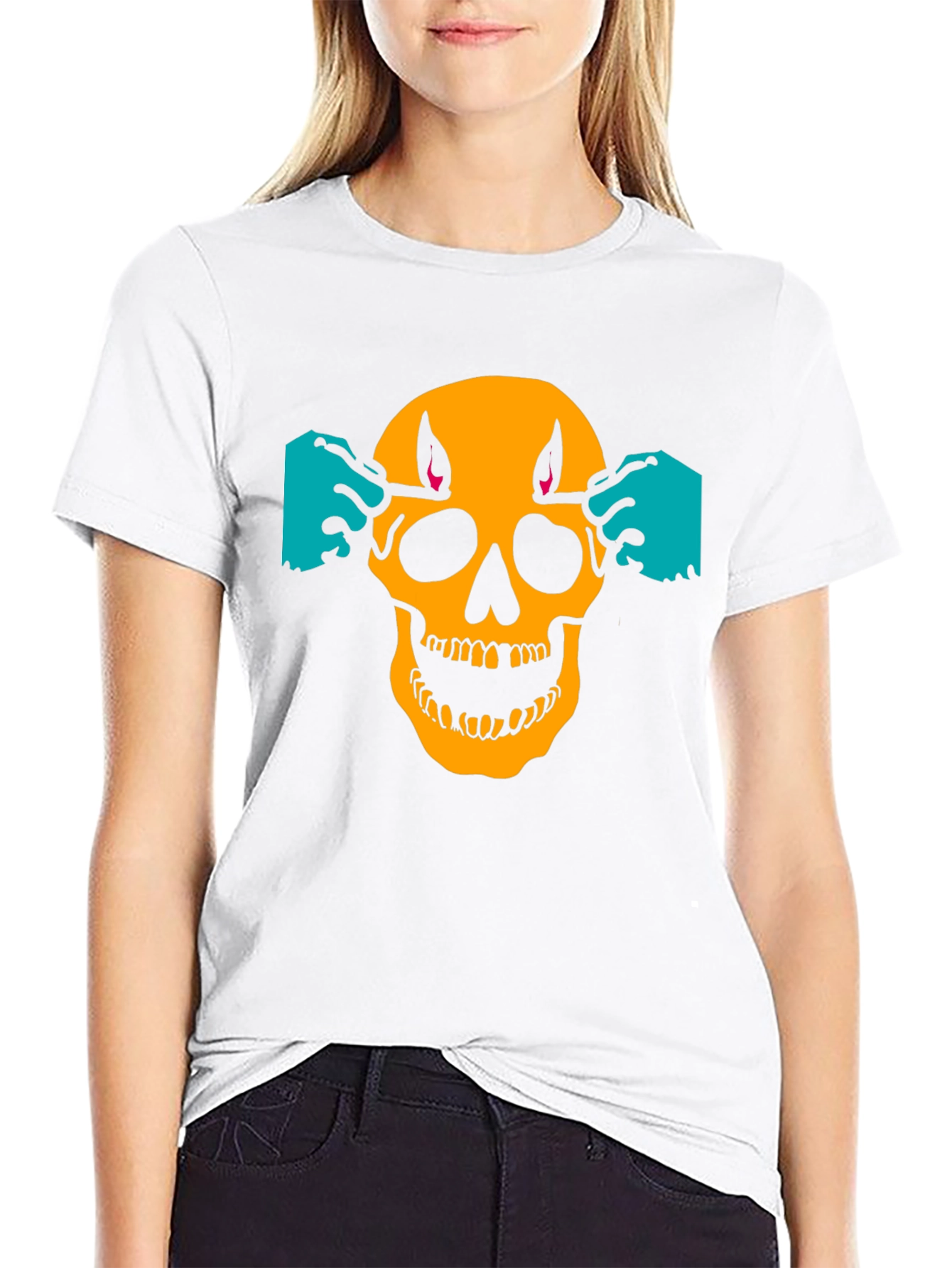 Skull Tee - Light Em Up! Graphic Print