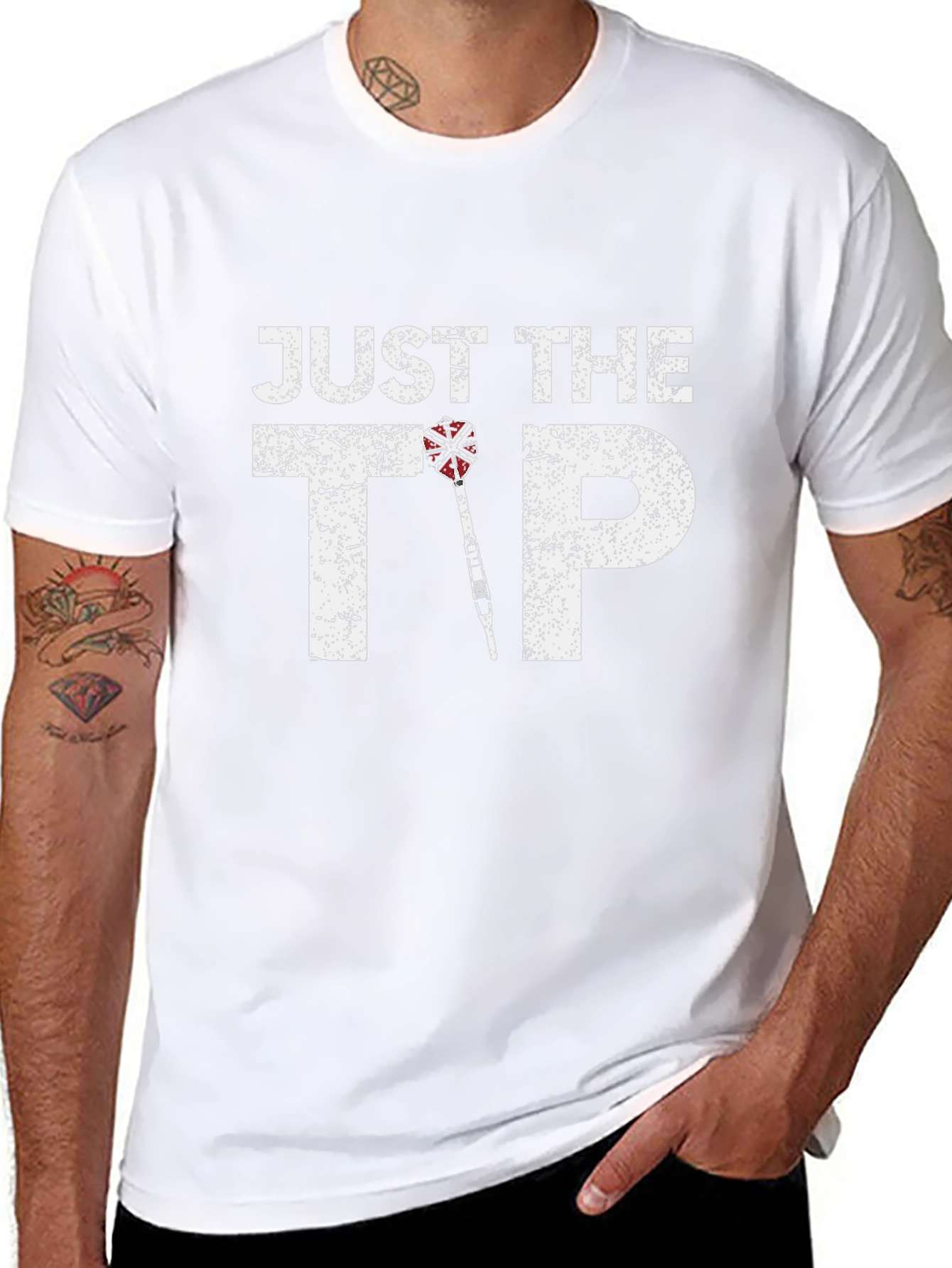 Just The Tip Funny Dart T-Shirt