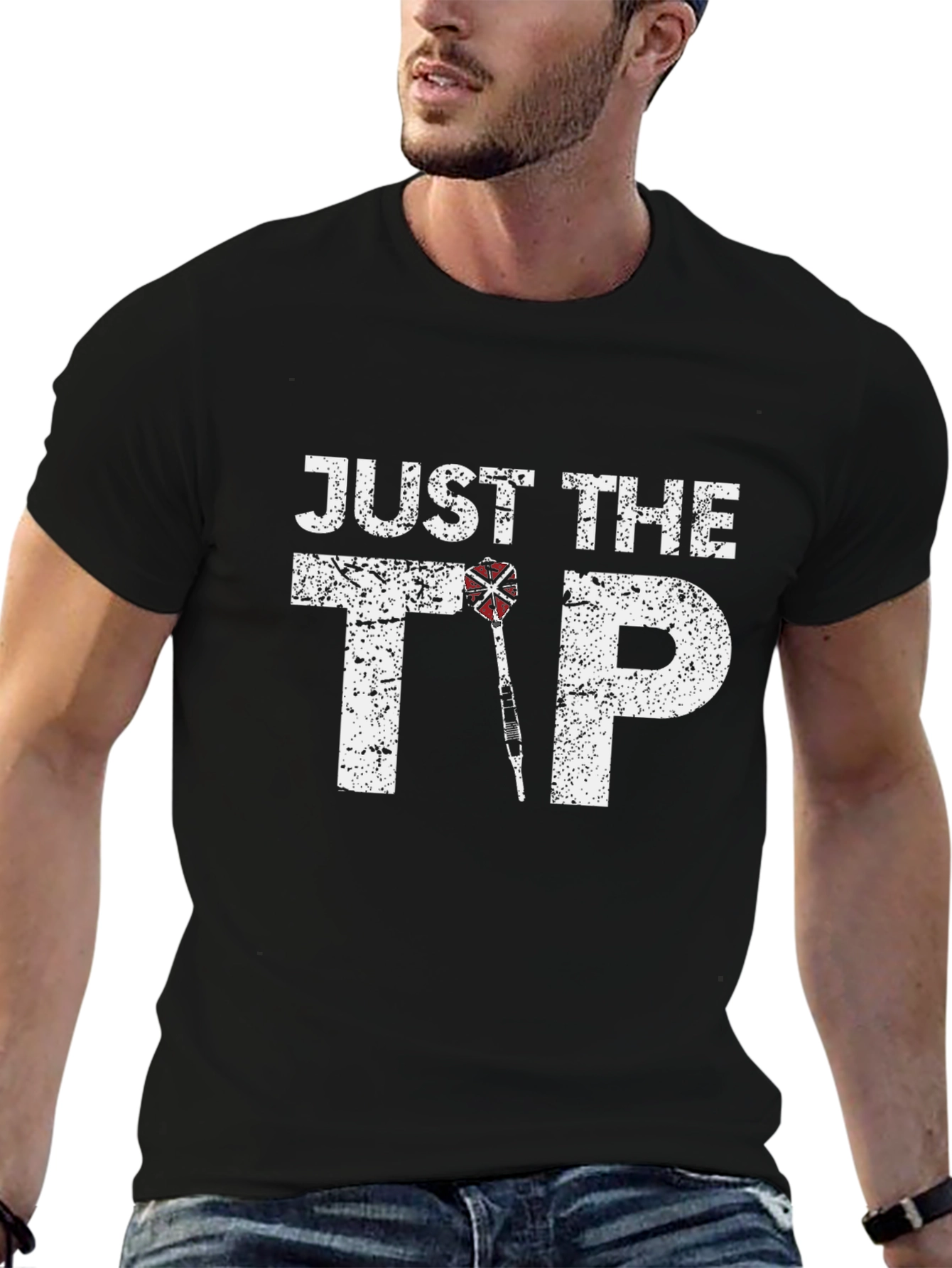 Just The Tip Funny Dart T-Shirt