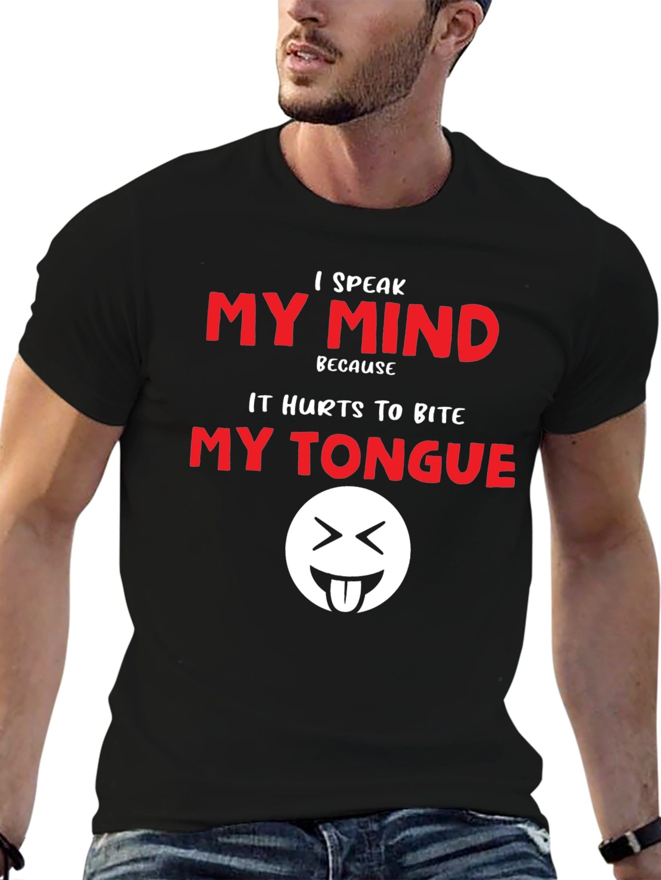 Speak My Mind Black T-Shirt