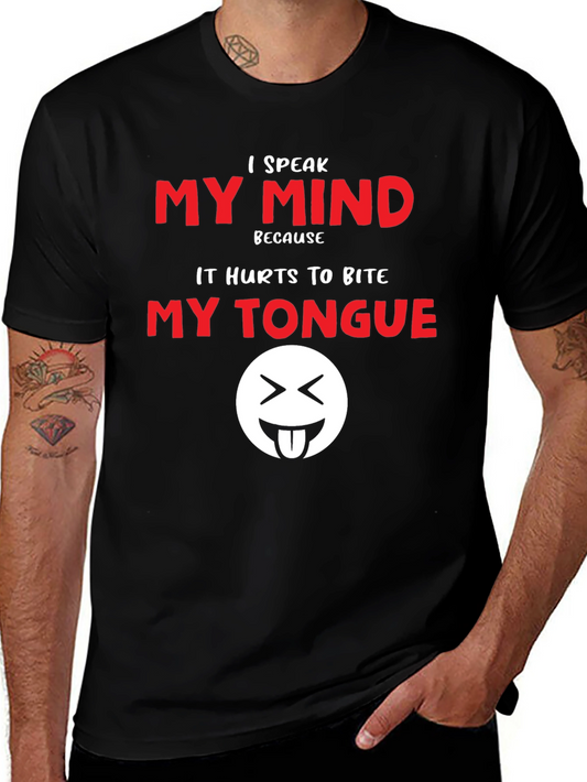 Speak My Mind Black T-Shirt