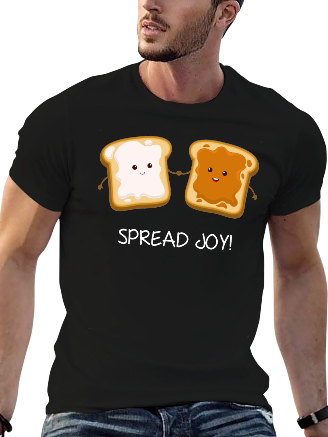 Spread Joy T-Shirt: Peanut Butter & Jelly Cartoon