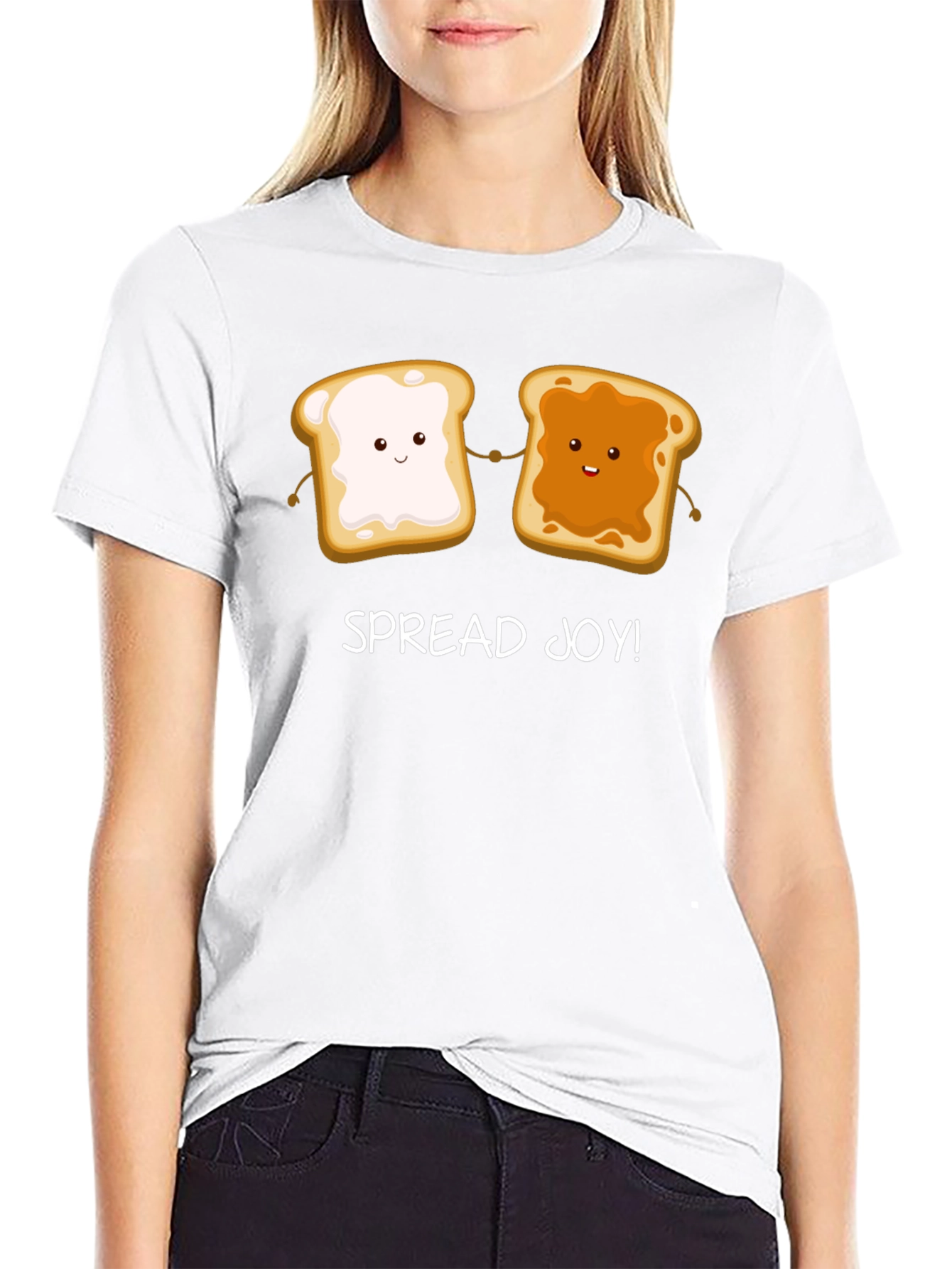 Spread Joy T-Shirt: Peanut Butter & Jelly Cartoon