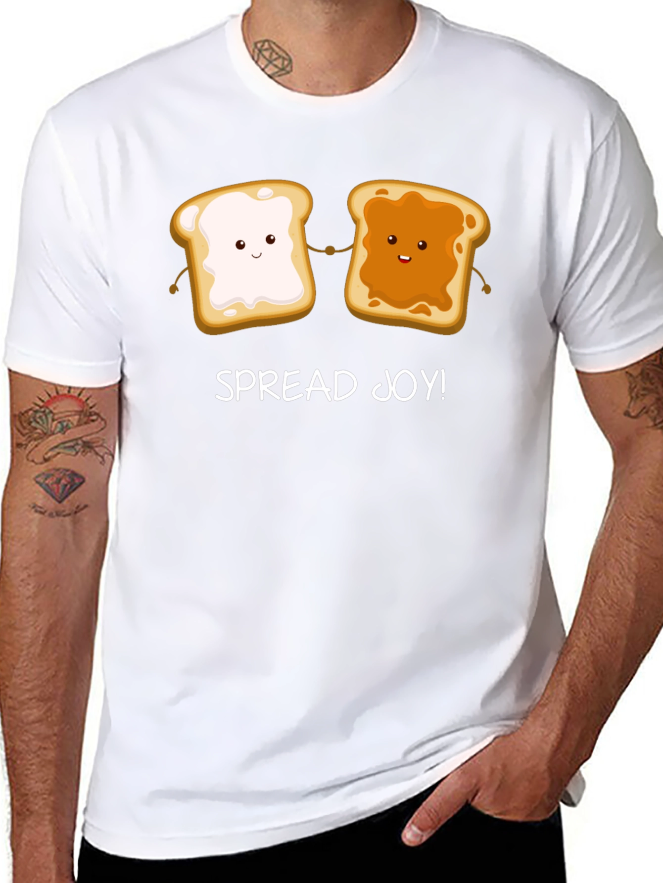 Spread Joy T-Shirt: Peanut Butter & Jelly Cartoon