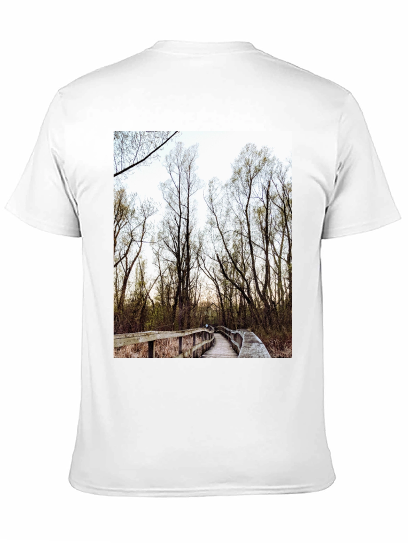 Nature Boardwalk Graphic Tee - Black Cotton Blend