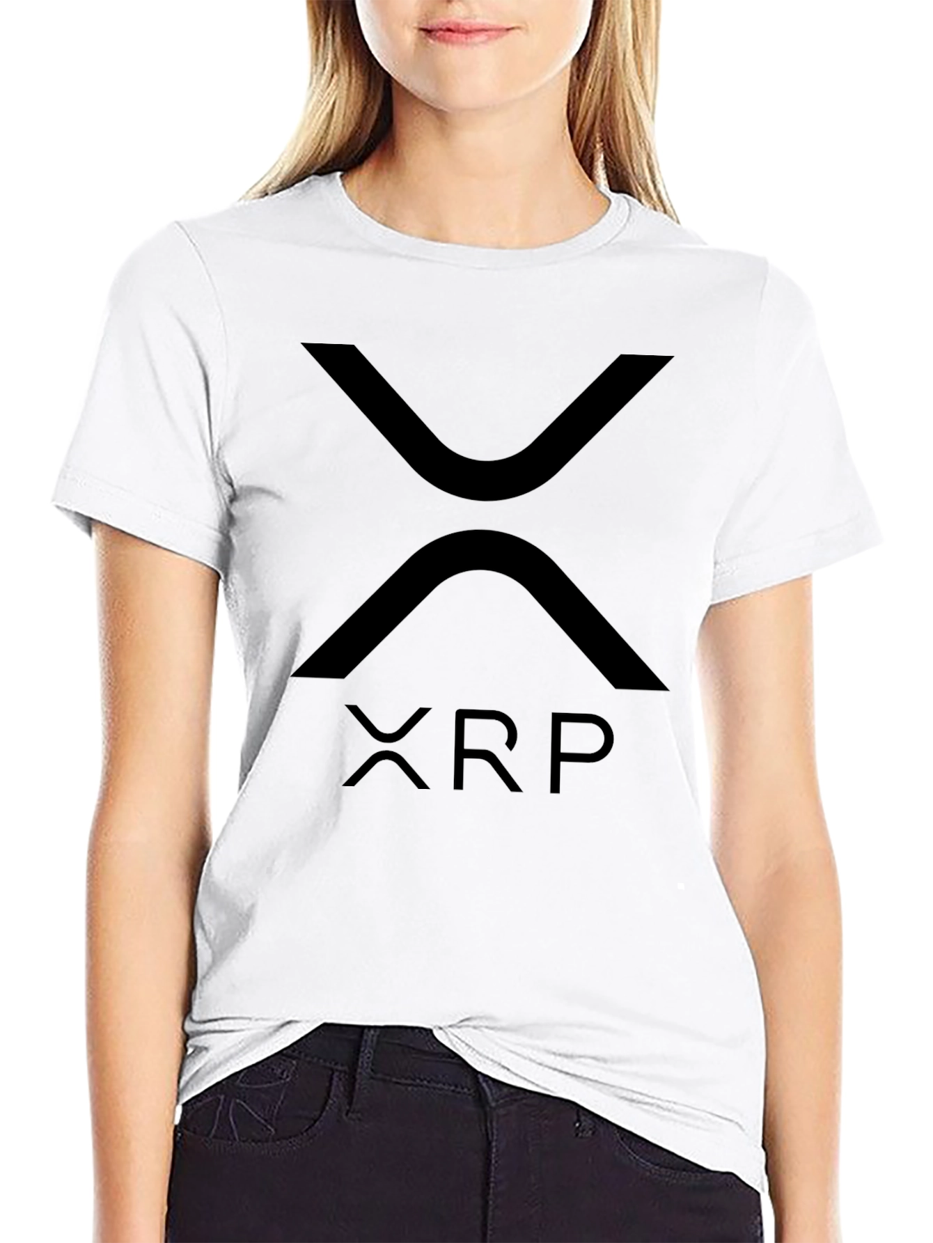 XRP Crypto T-Shirt - Black - Ripple Logo