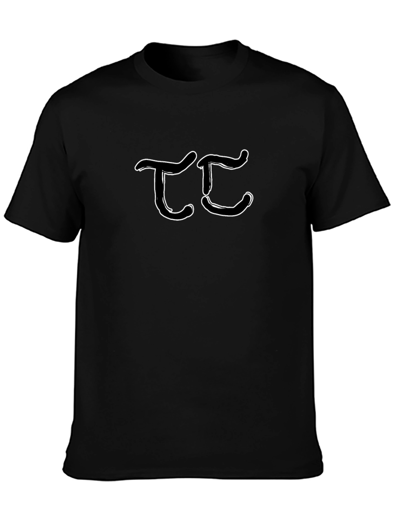 TC Graphic Tee - Black Casual T-Shirt