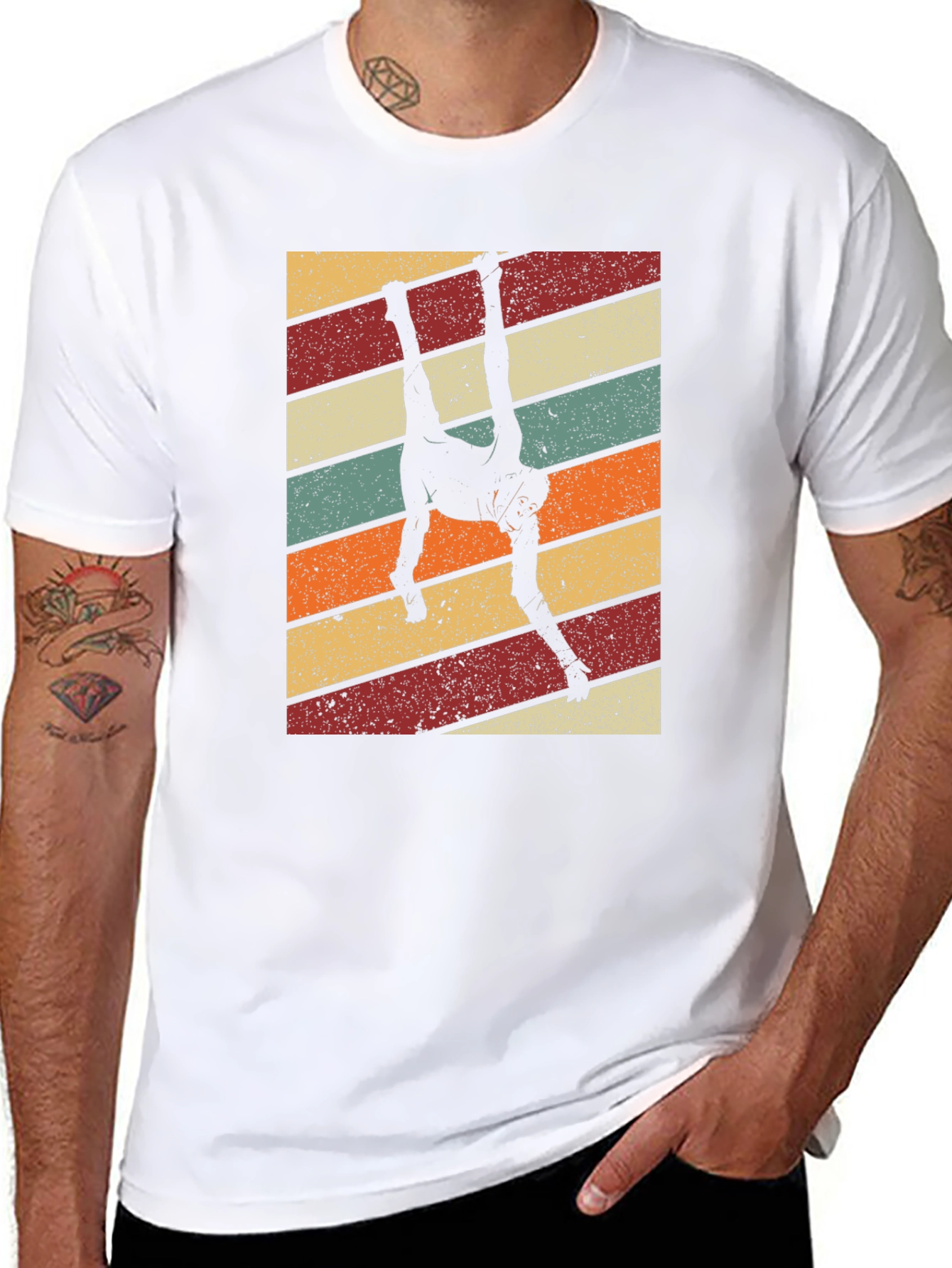 Retro Hanging Monkey Graphic Tee