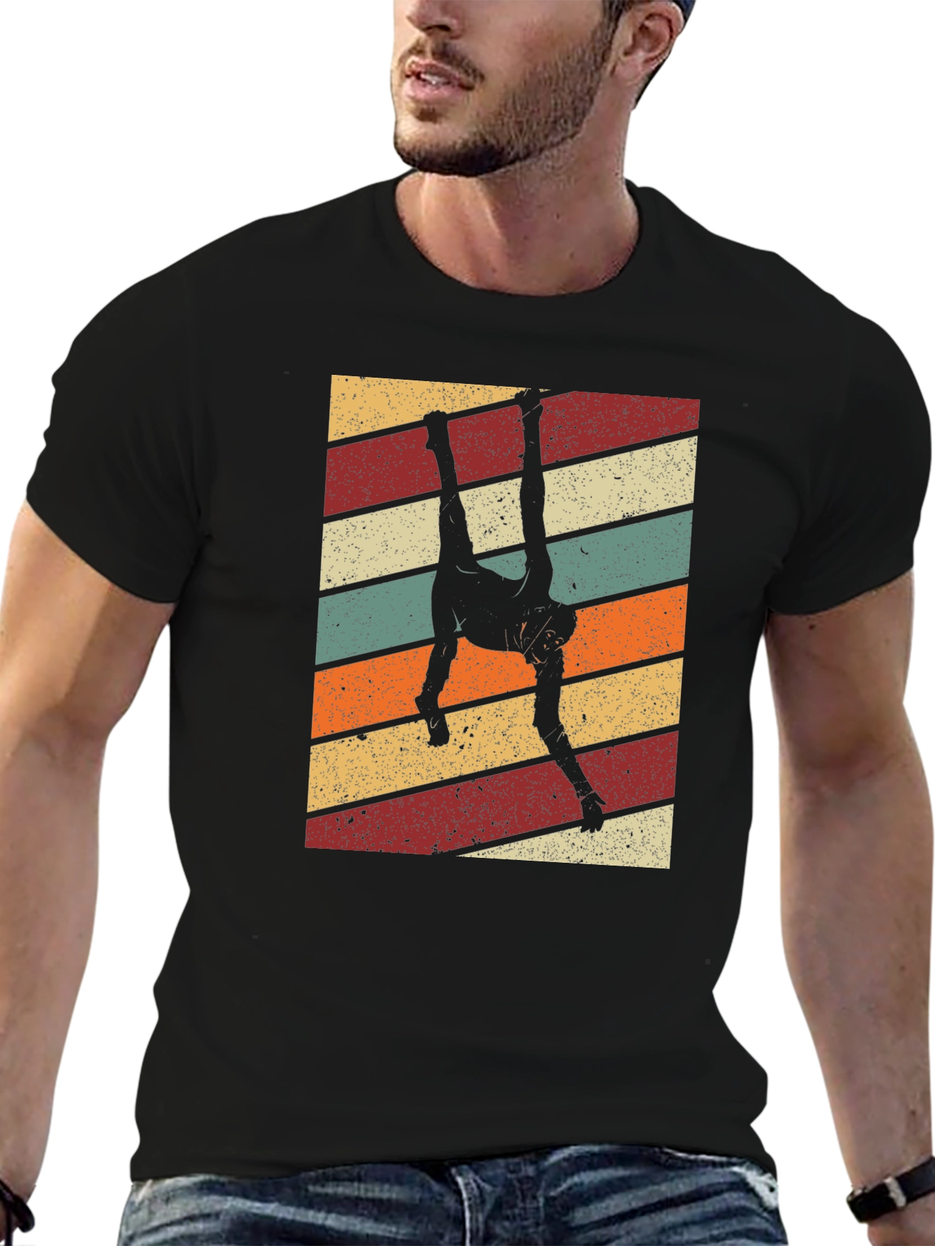 Retro Hanging Monkey Graphic Tee