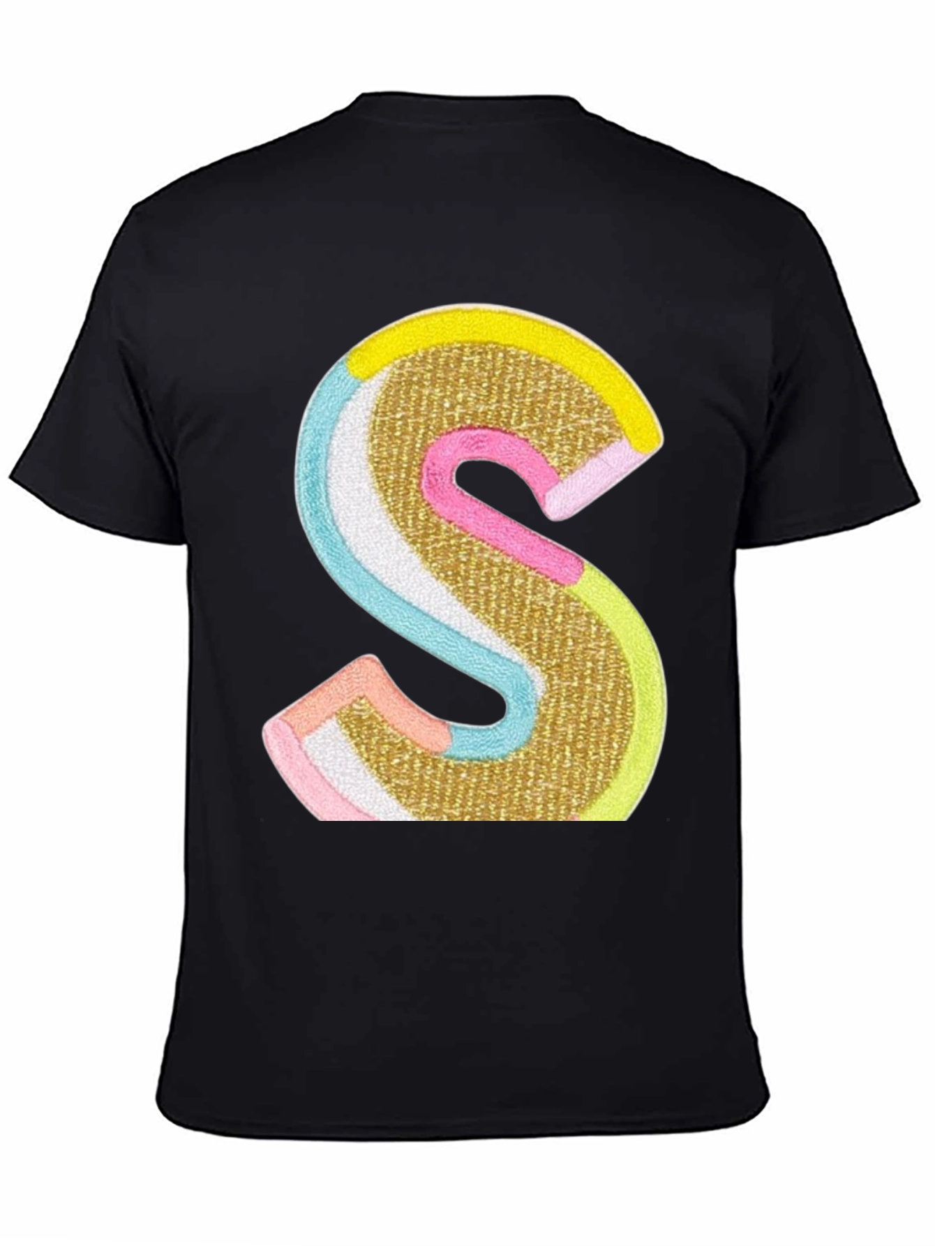 S Letter Graphic Tee - Statement Style