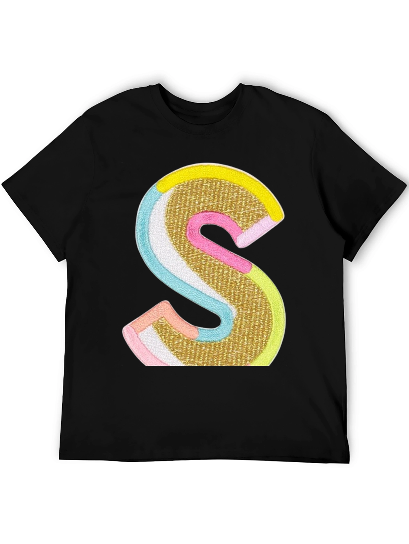 S Letter Graphic Tee - Statement Style