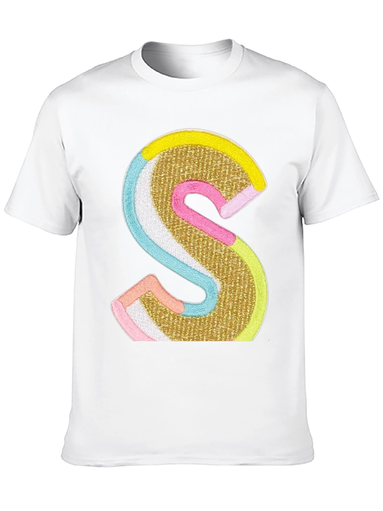S Letter Graphic Tee - Statement Style