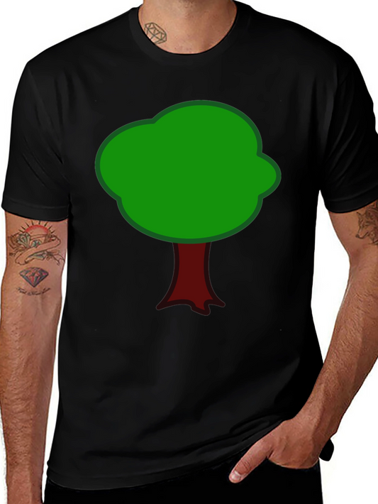 Cartoon Tree Graphic T-Shirt