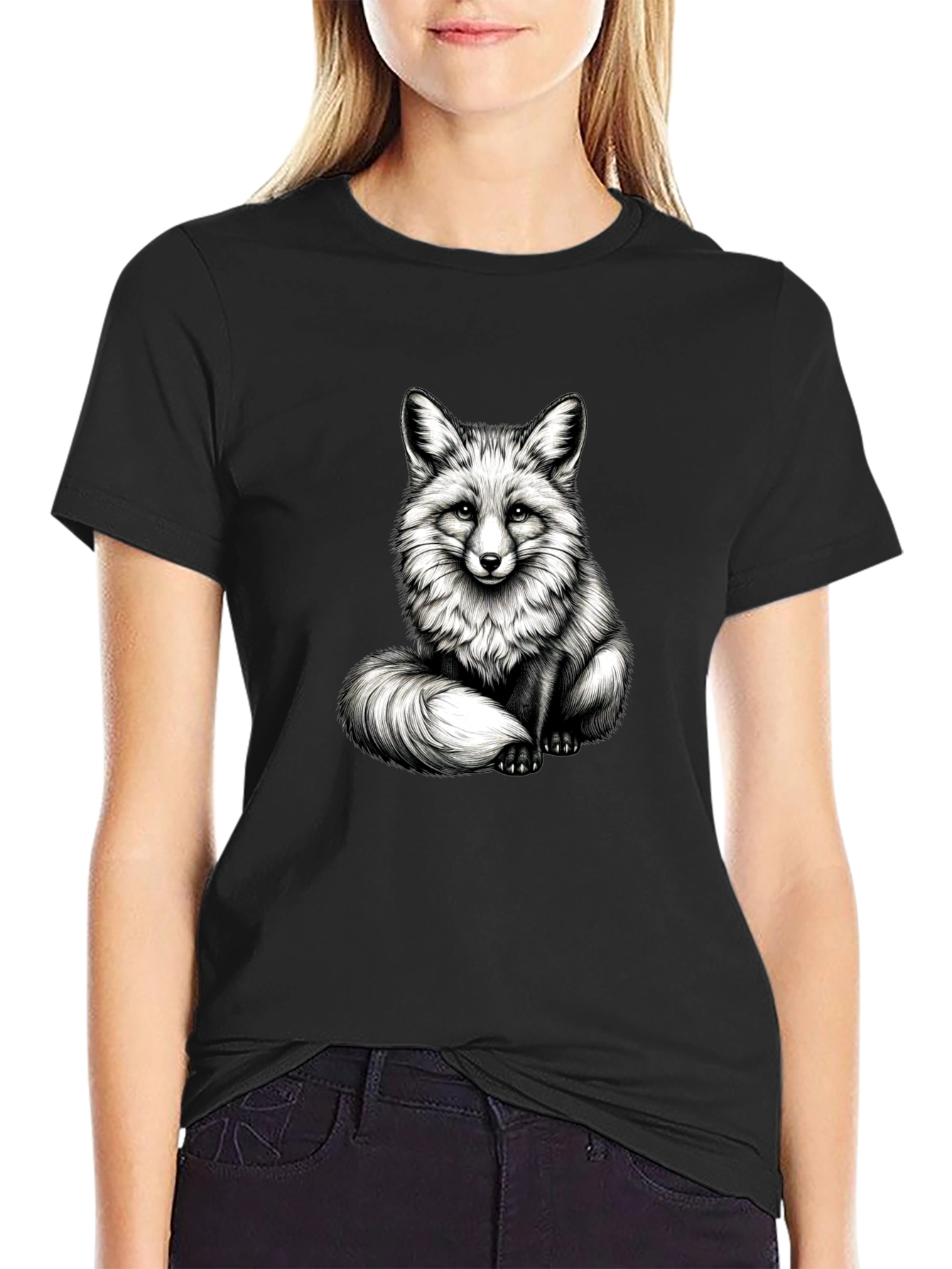 Fox Graphic Black T-Shirt