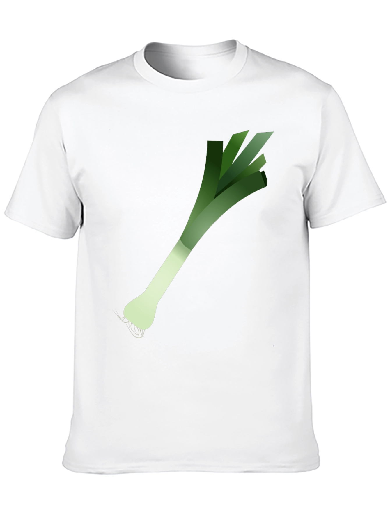 Leek Graphic Print Black T-Shirt