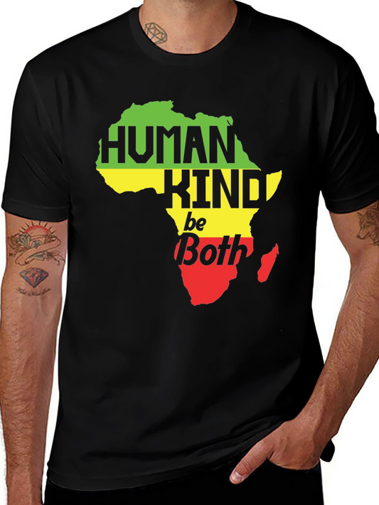 Human Kind Be Both Africa Map Graphic Tee