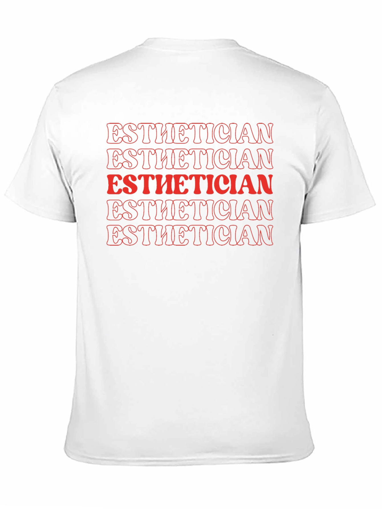 Esthetician Graphic Tee - Retro Style Text Design