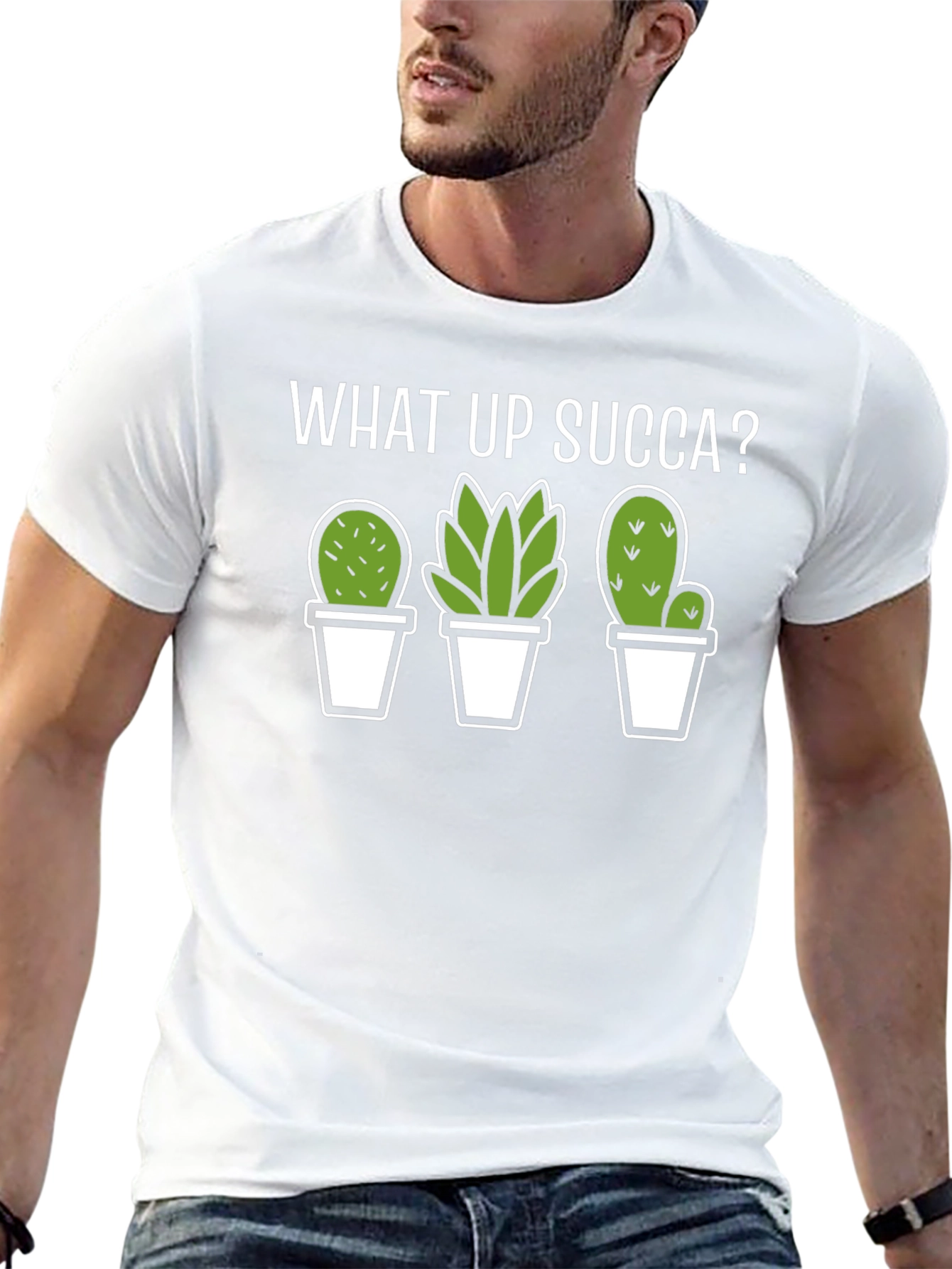 What Up Succa? Funny Cactus T-Shirt