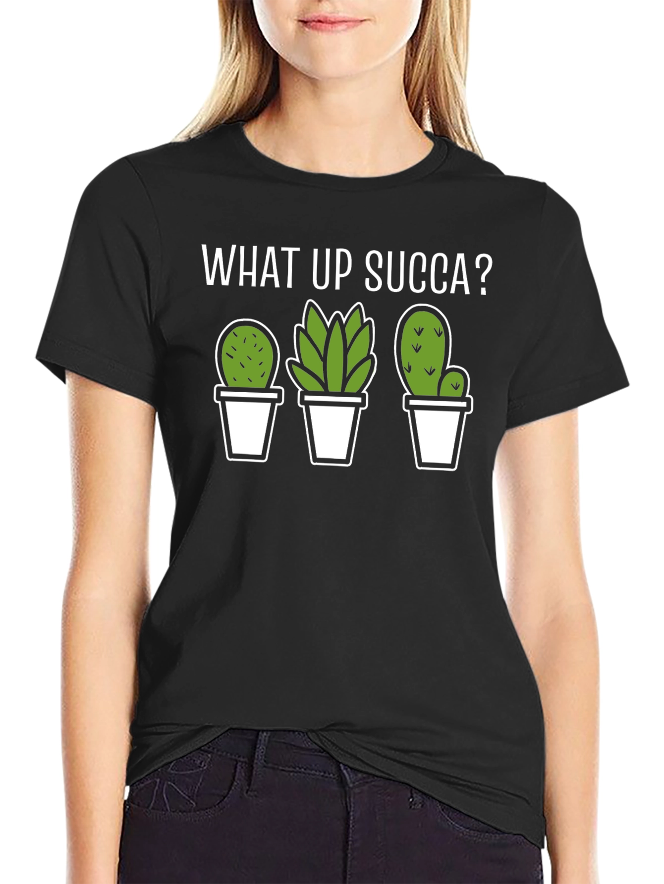 What Up Succa? Funny Cactus T-Shirt