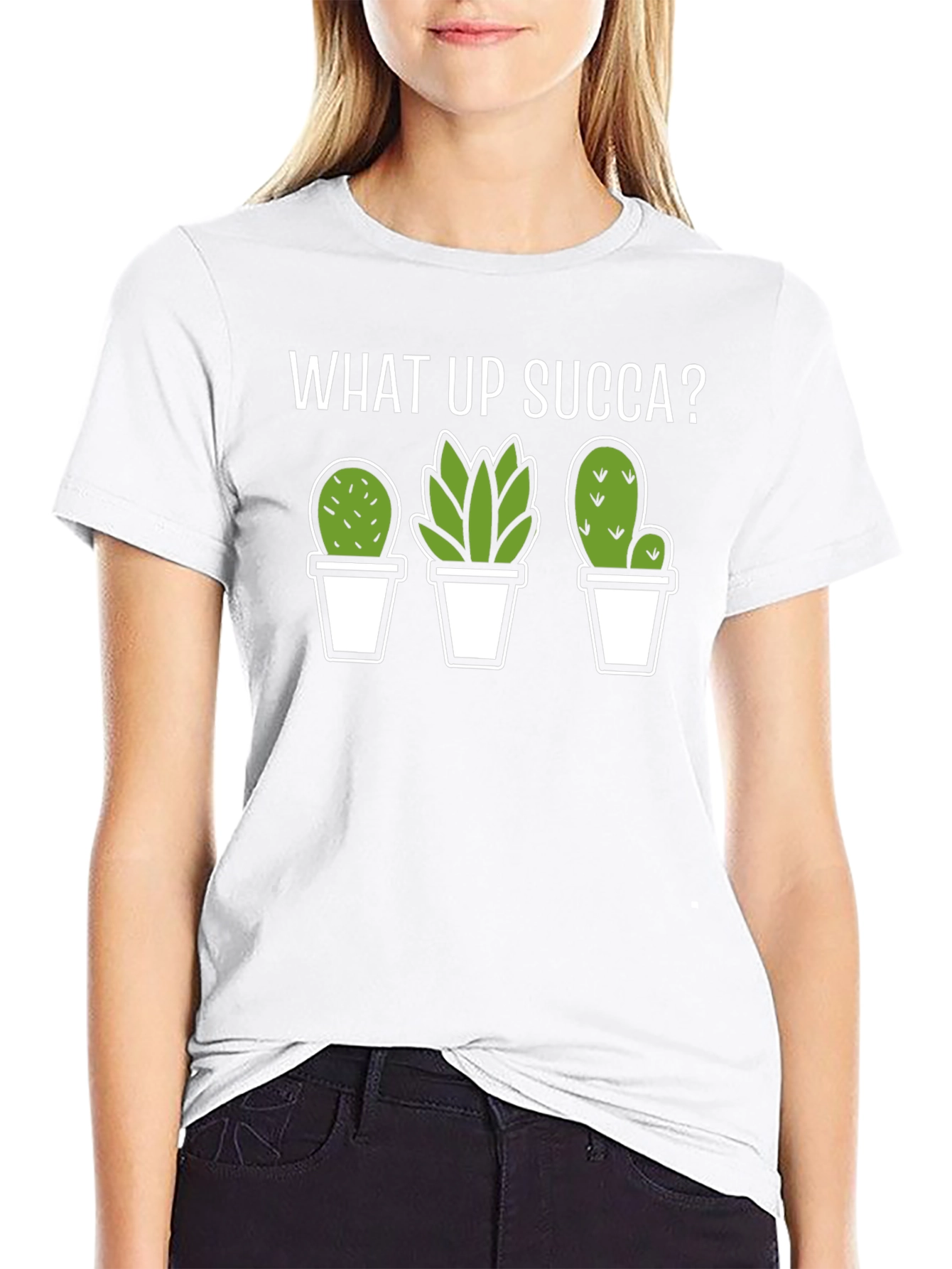 What Up Succa? Funny Cactus T-Shirt
