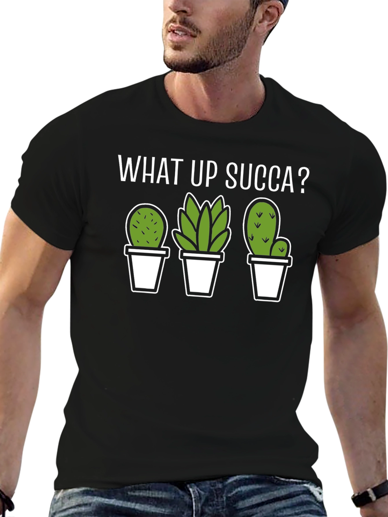 What Up Succa? Funny Cactus T-Shirt