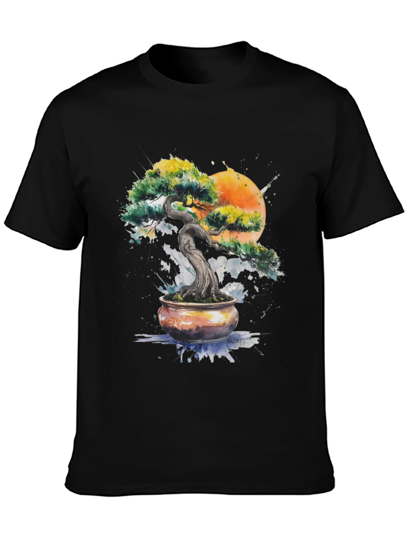Bonsai Tree Art Graphic T-Shirt