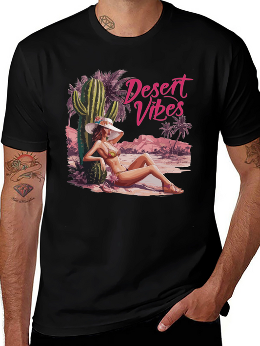 Desert Vibes T-Shirt - Black Graphic Tee