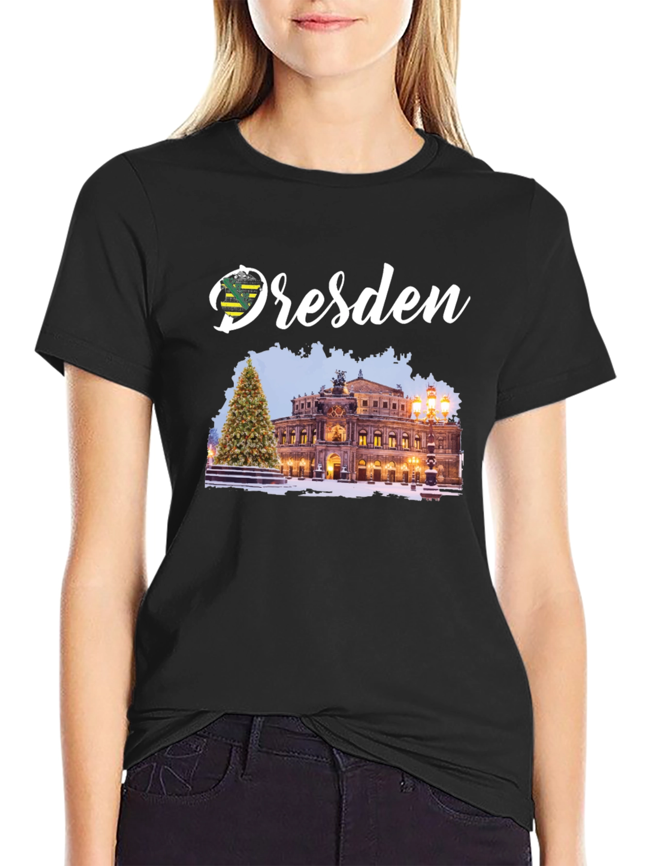 Dresden Germany T-Shirt: Semperoper Christmas