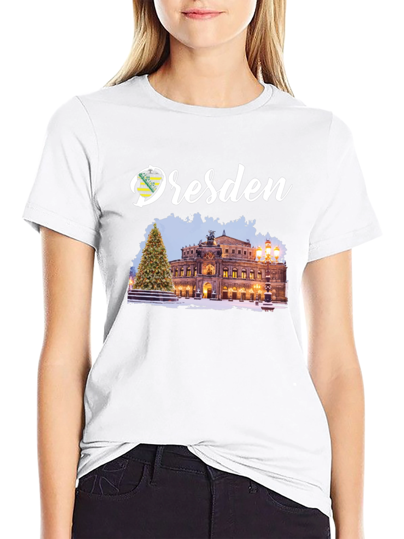 Dresden Germany T-Shirt: Semperoper Christmas