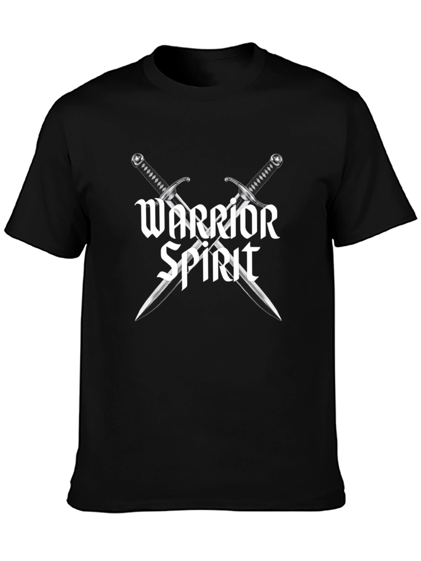 Warrior Spirit Graphic T-Shirt - Black