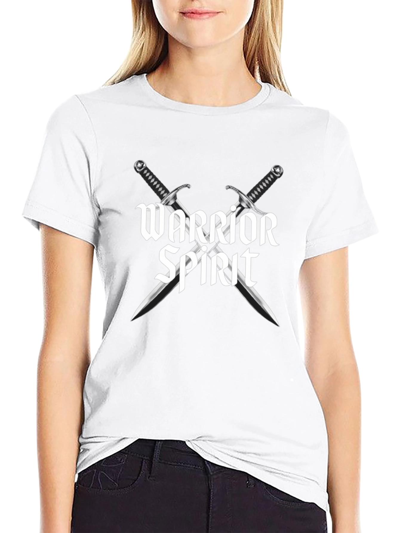 Warrior Spirit Graphic T-Shirt - Black