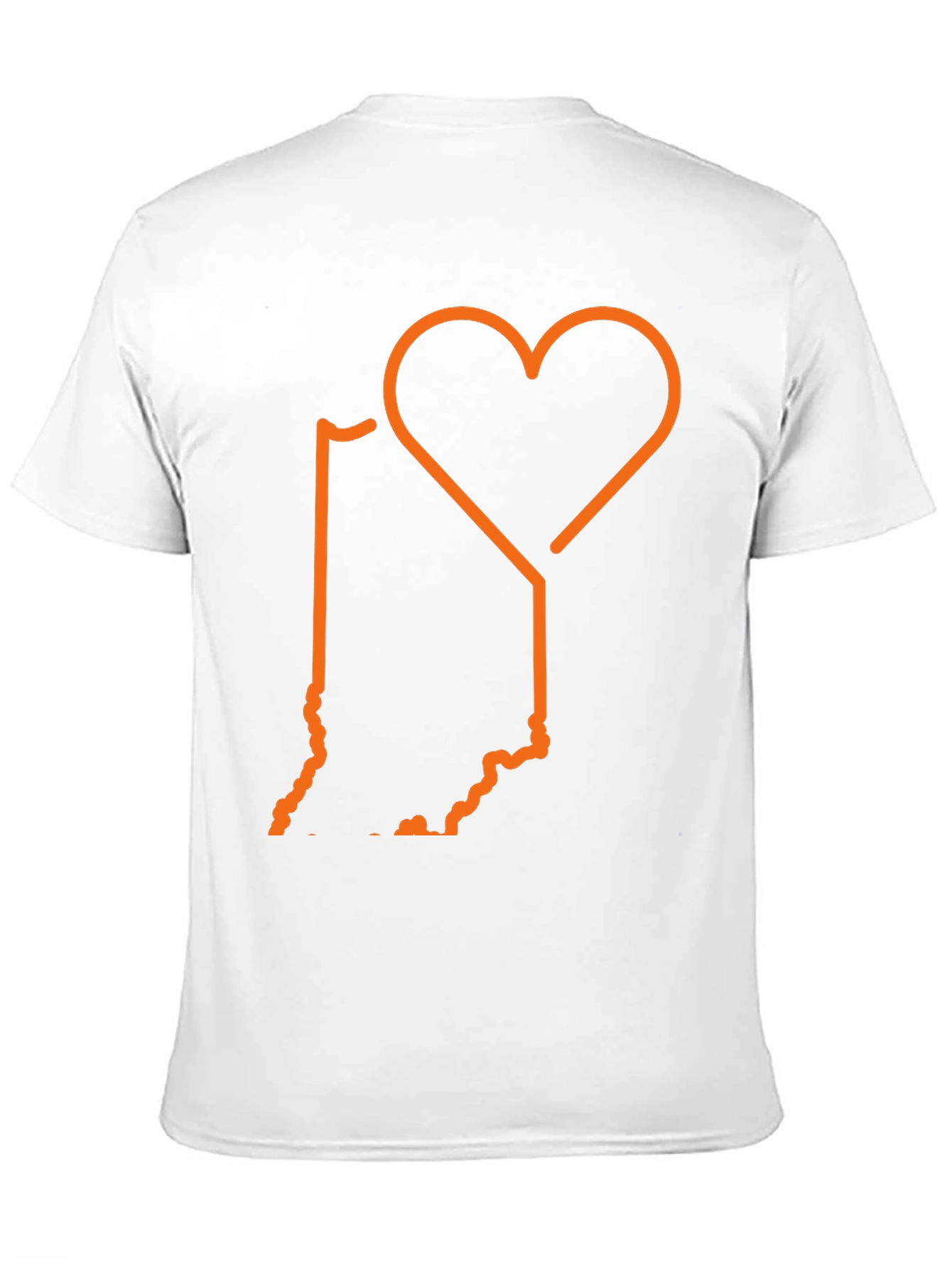 Indiana State Love Graphic T-Shirt - Black