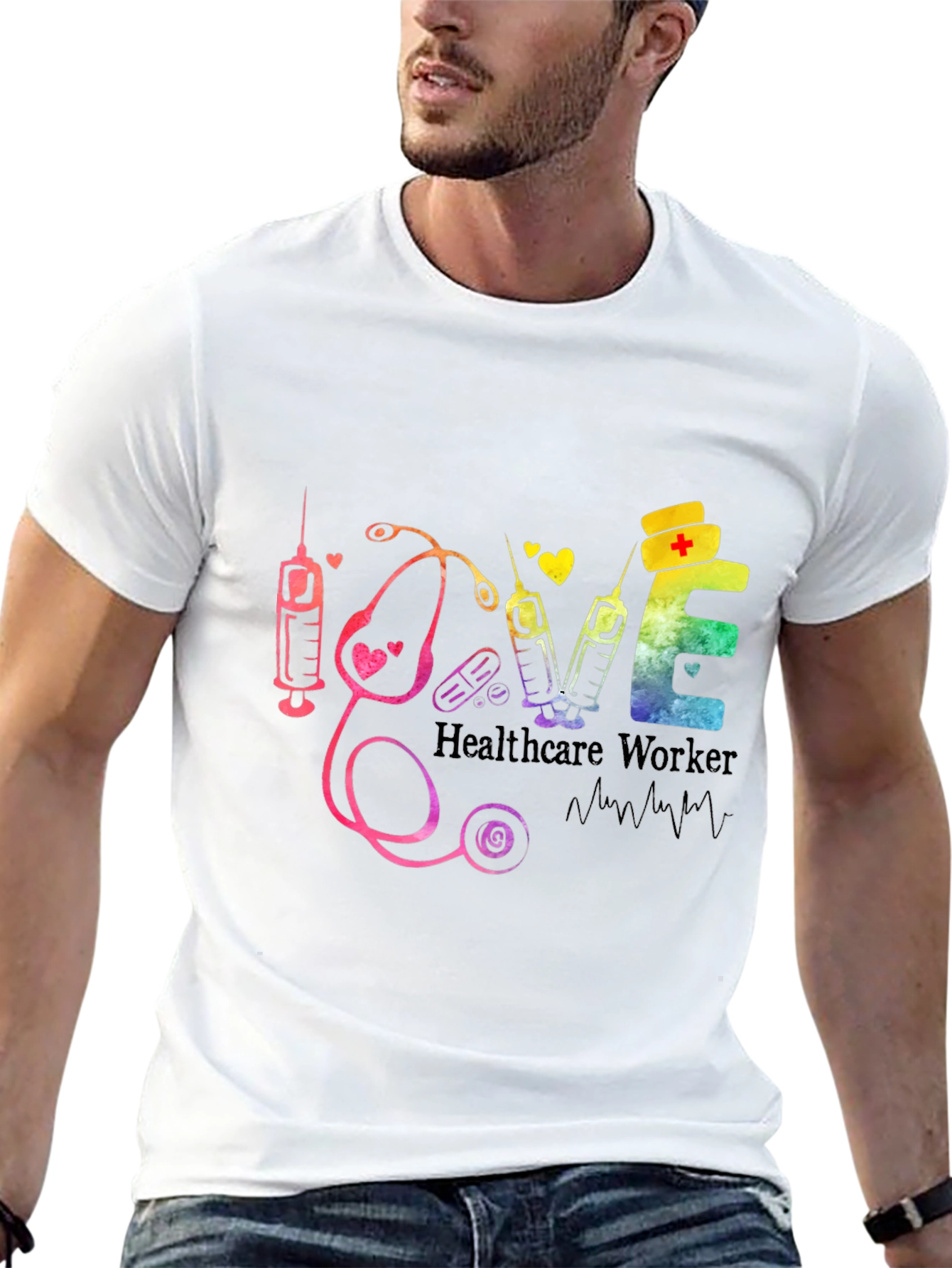Healthcare Worker Love Graphic Tee