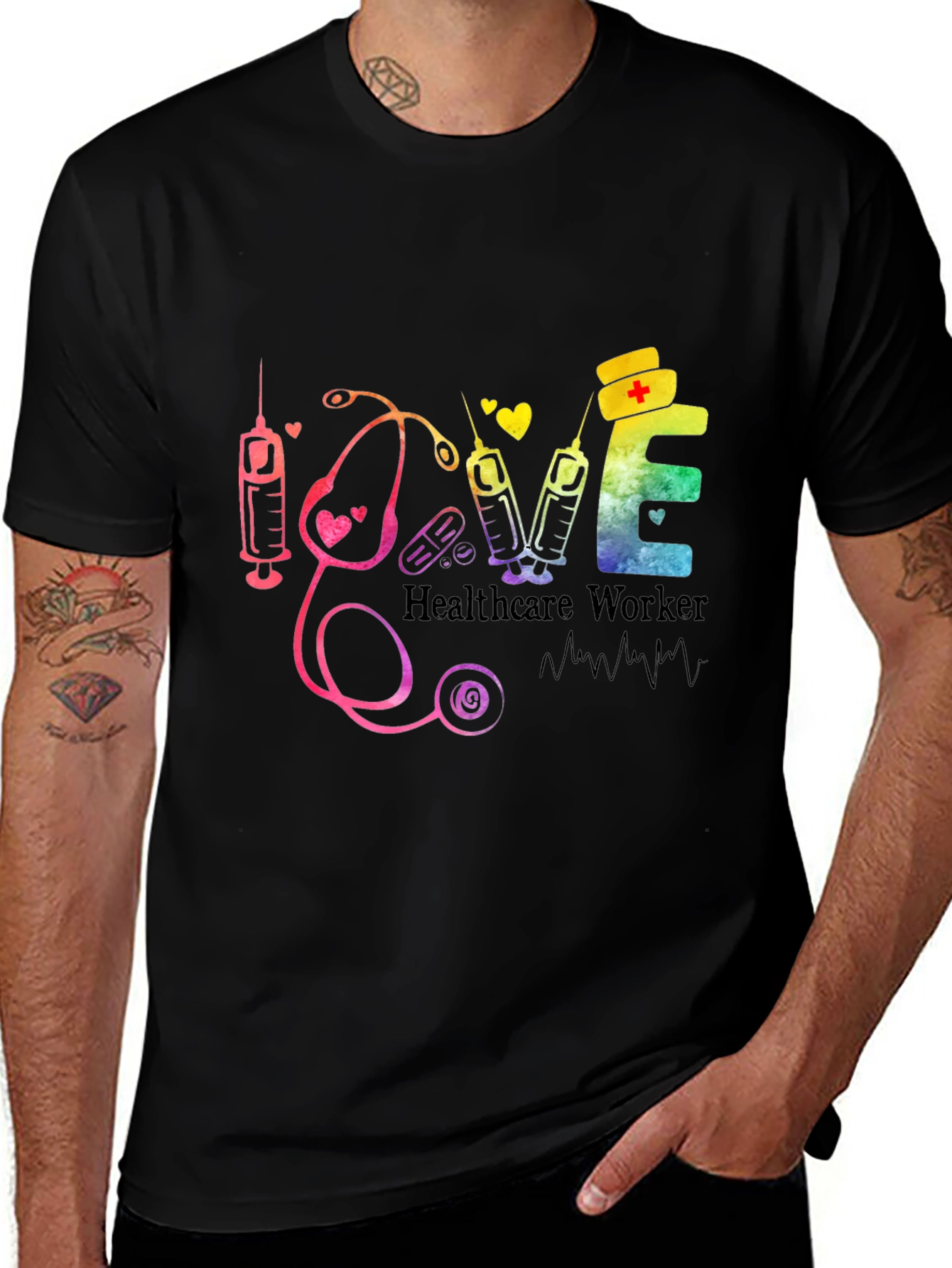 Healthcare Worker Love Graphic Tee