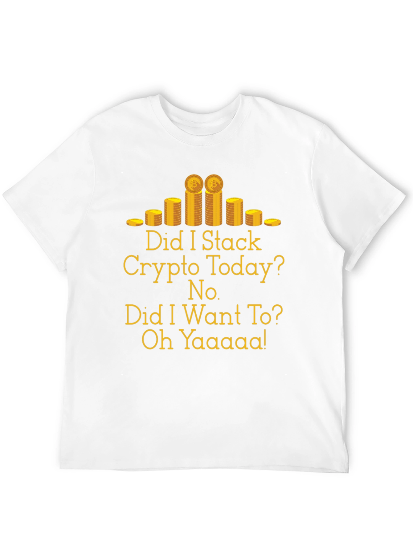 Crypto Stacking T-Shirt - Funny Bitcoin Design