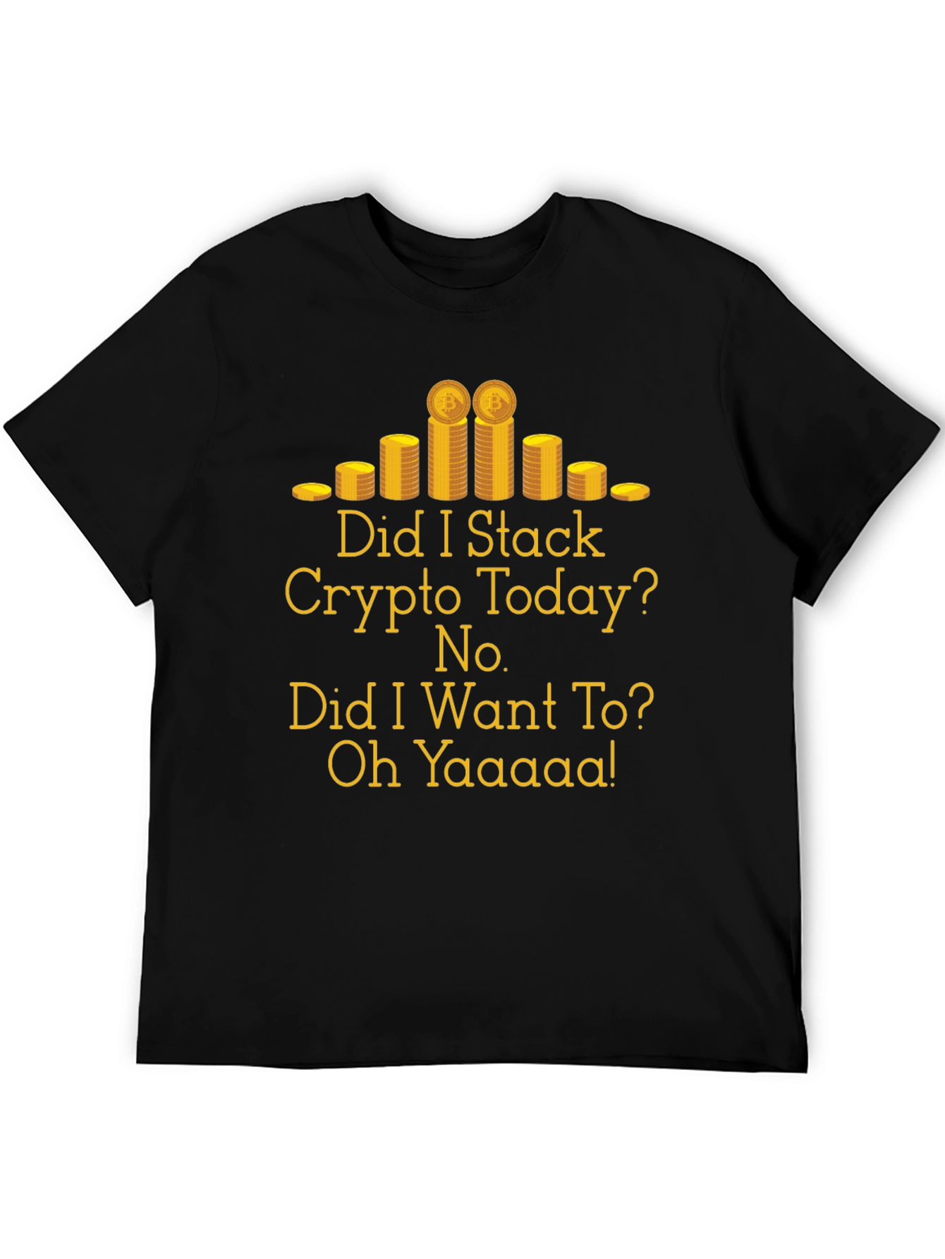 Crypto Stacking T-Shirt - Funny Bitcoin Design