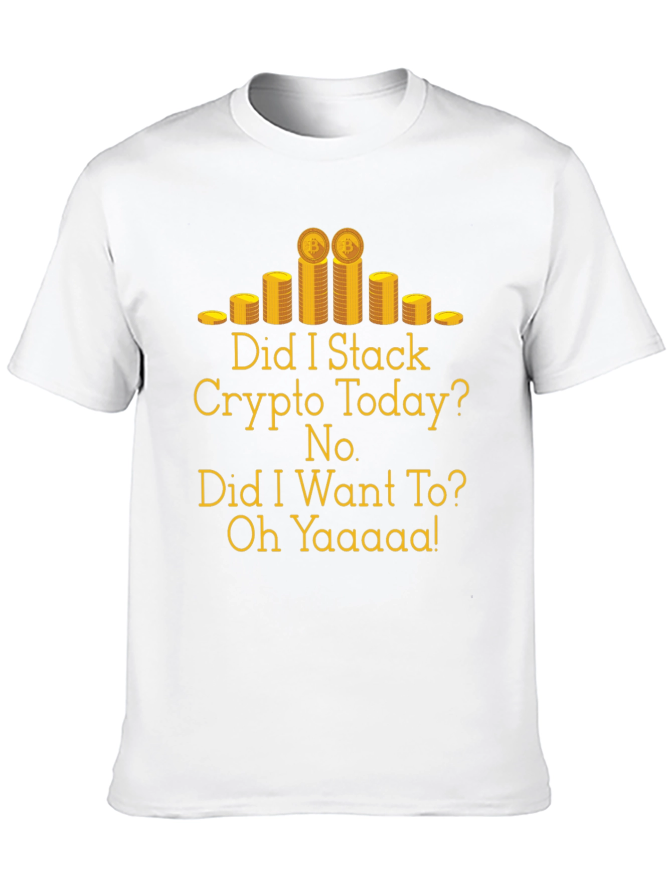 Crypto Stacking T-Shirt - Funny Bitcoin Design