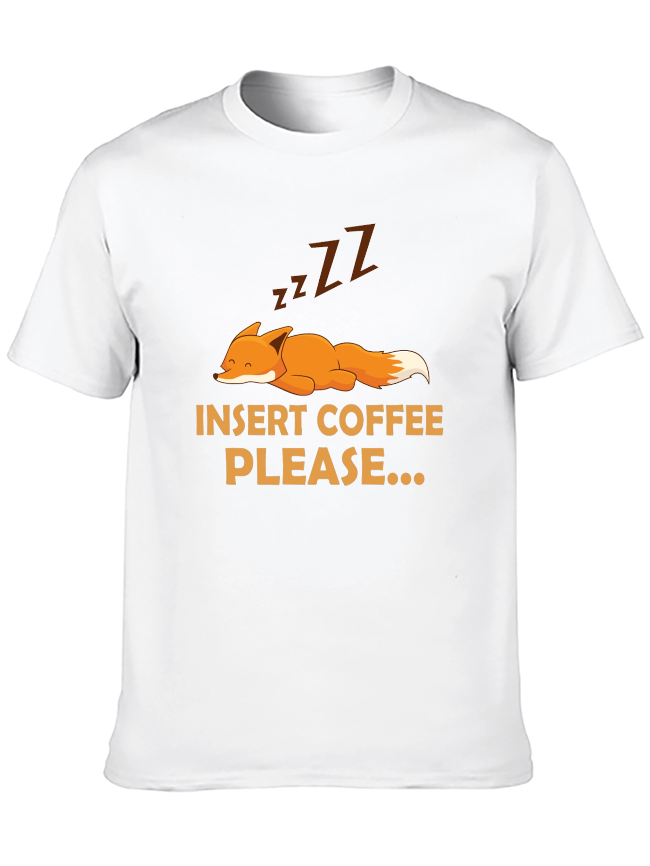 Insert Coffee Please Fox Graphic Tee
