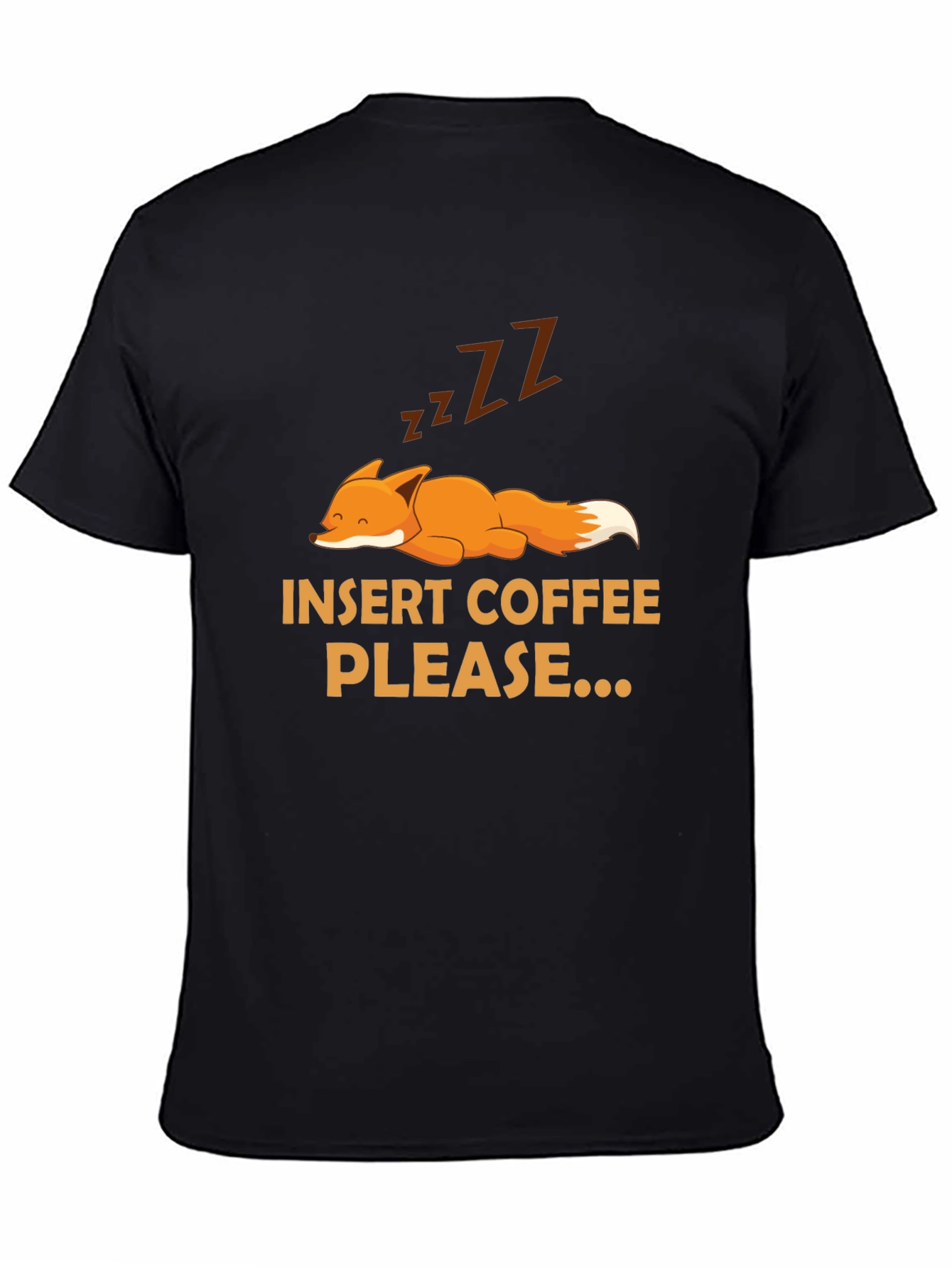 Insert Coffee Please Fox Graphic Tee