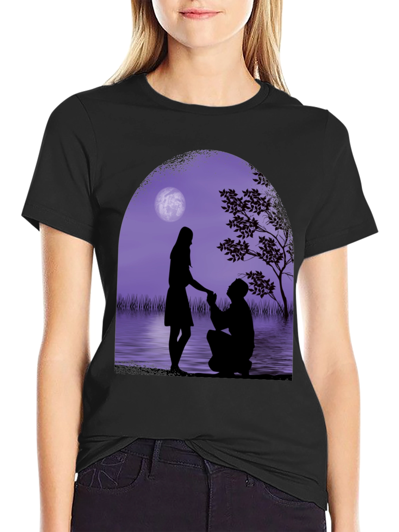 Romantic Proposal Graphic Tee