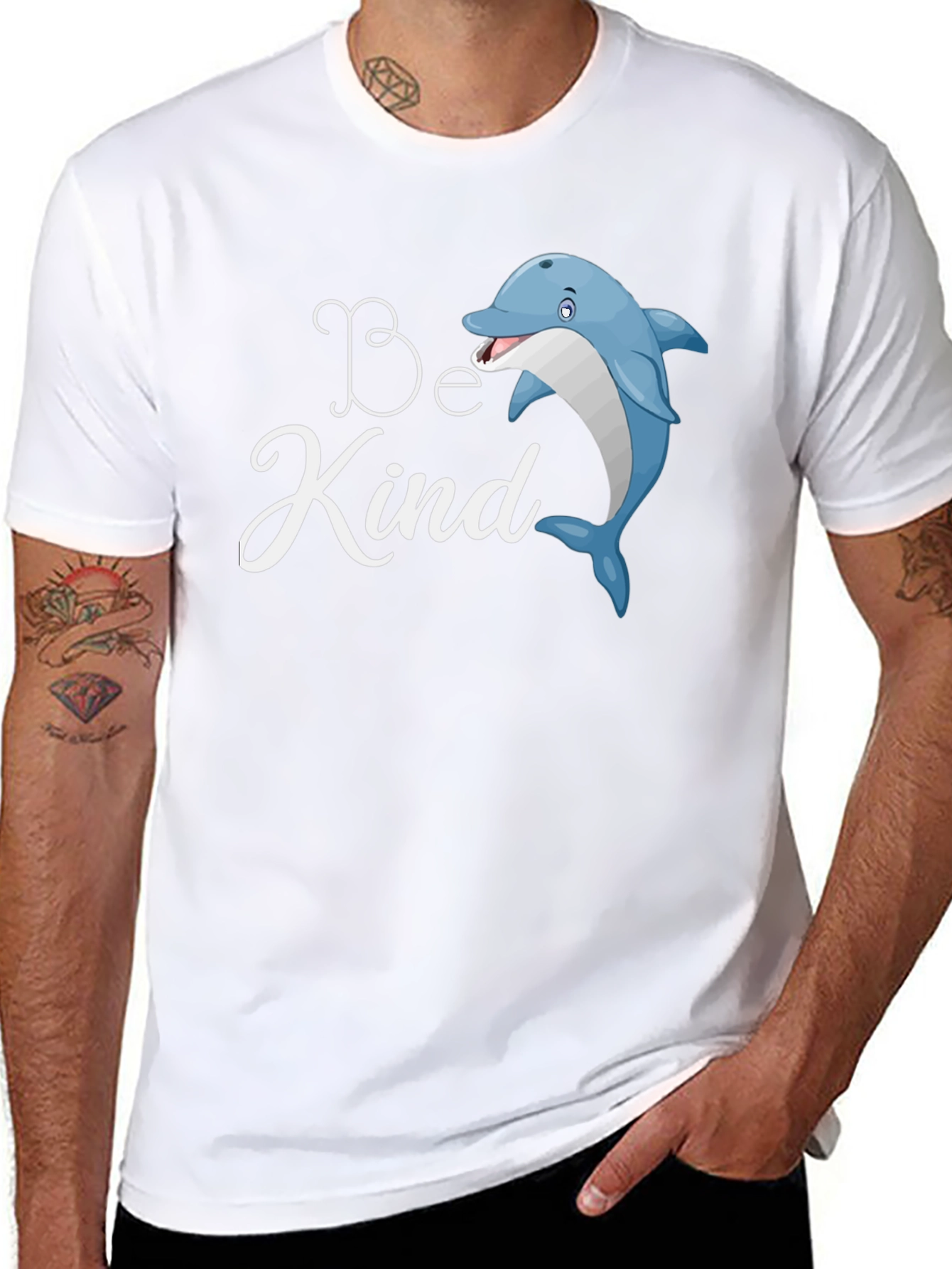 Be Kind Dolphin T-Shirt - Cute Graphic Tee