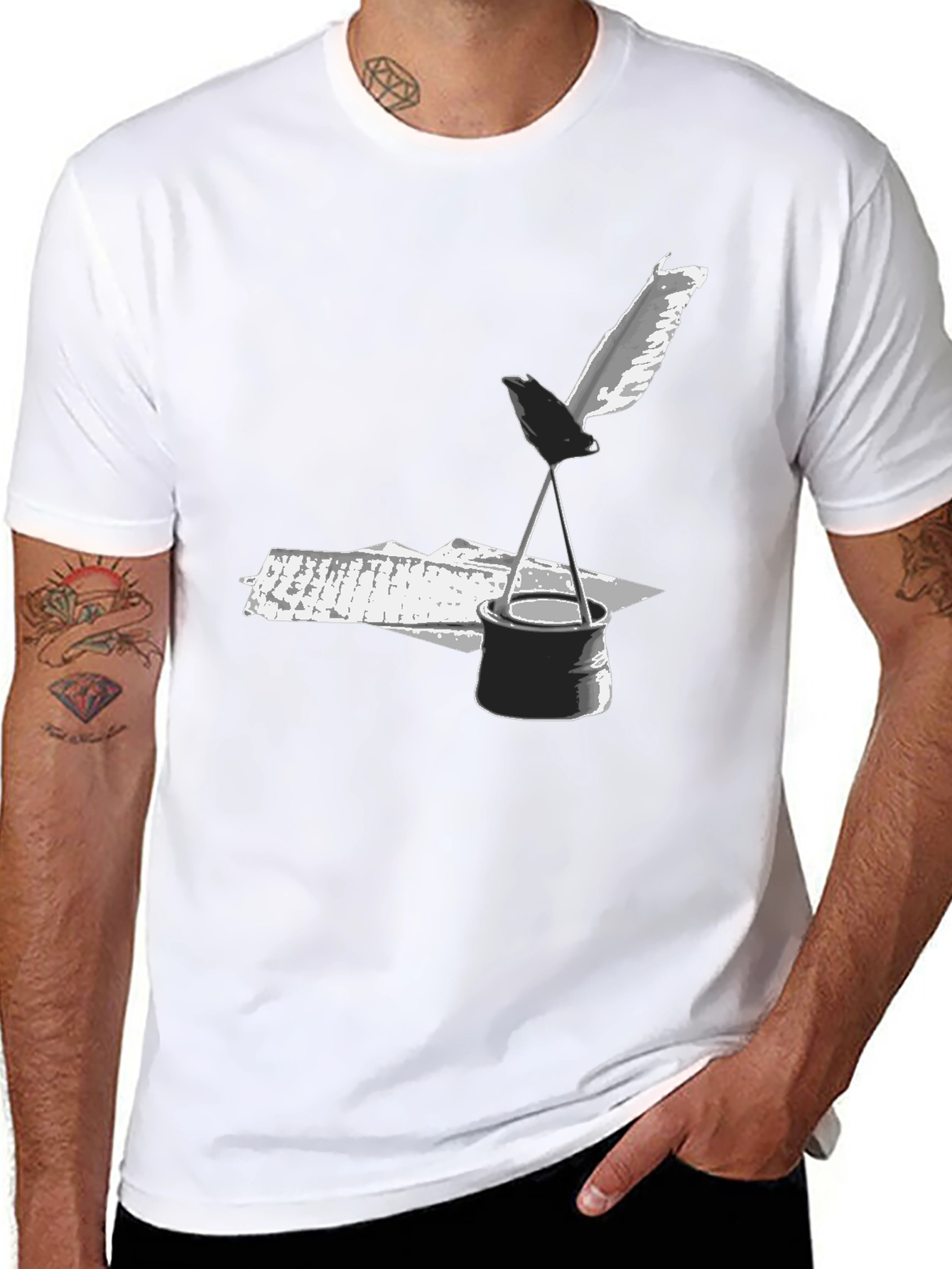 Inkwell & Quill Graphic Tee - Black
