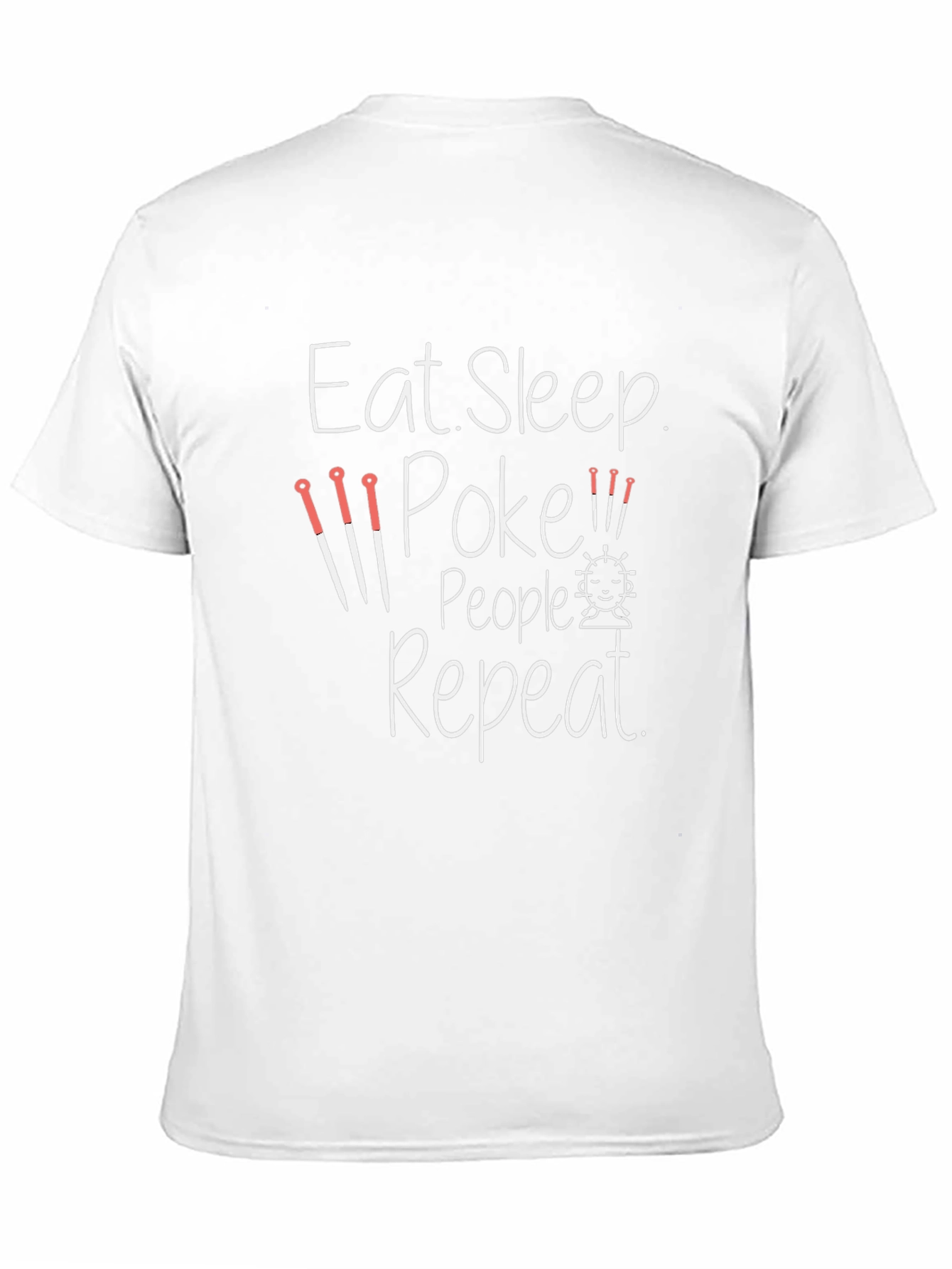 Eat Sleep Poke People Repeat Black T-Shirt