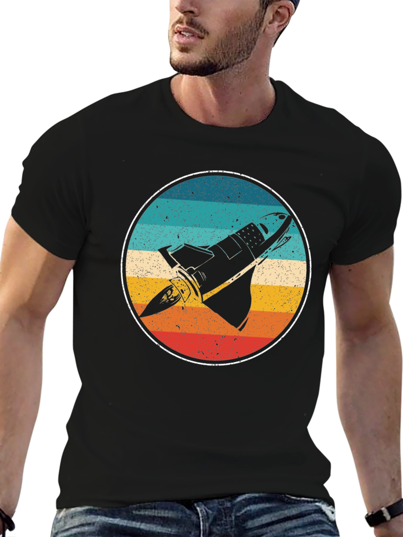 Retro Space Shuttle Graphic Tee