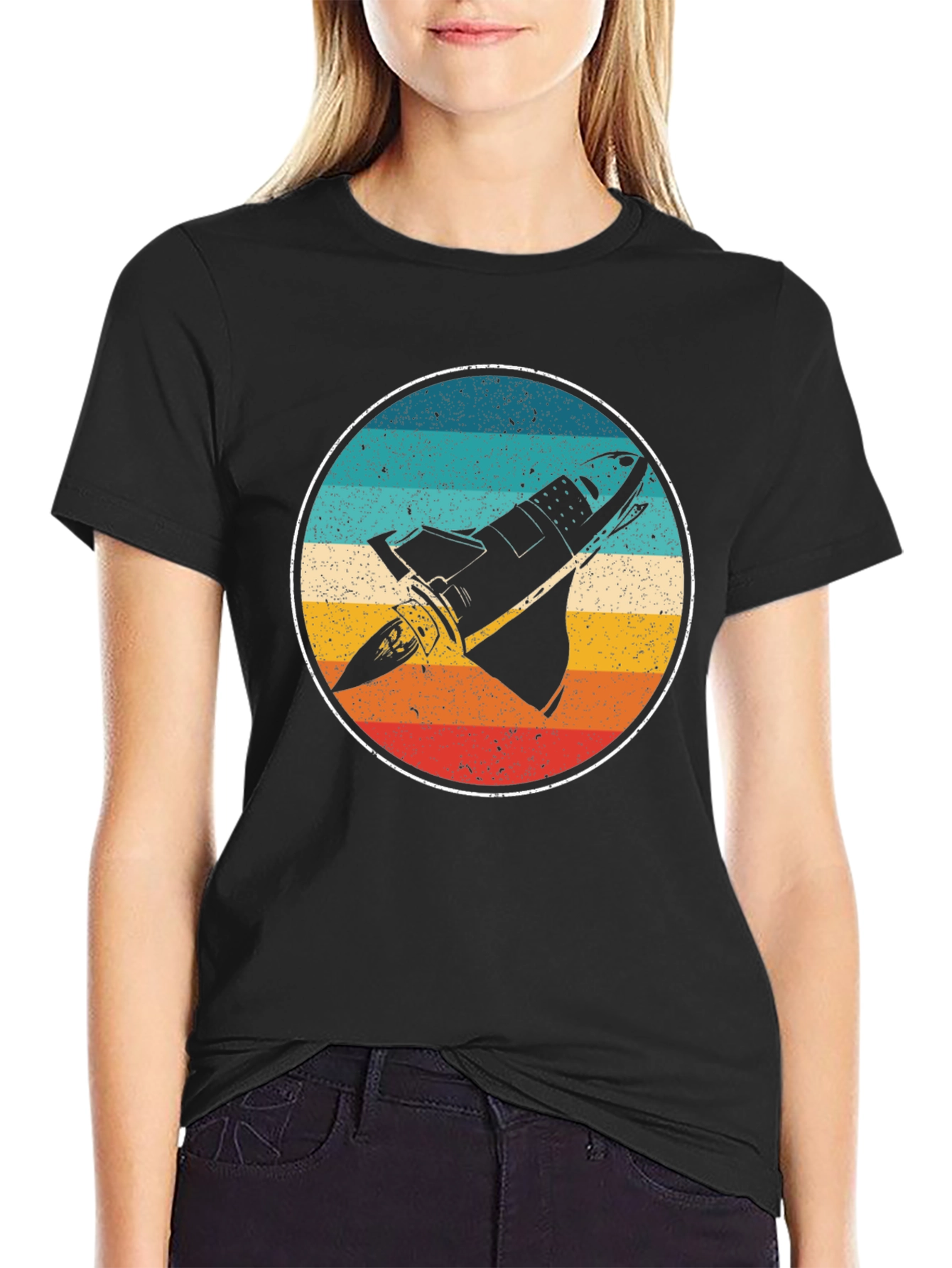 Retro Space Shuttle Graphic Tee