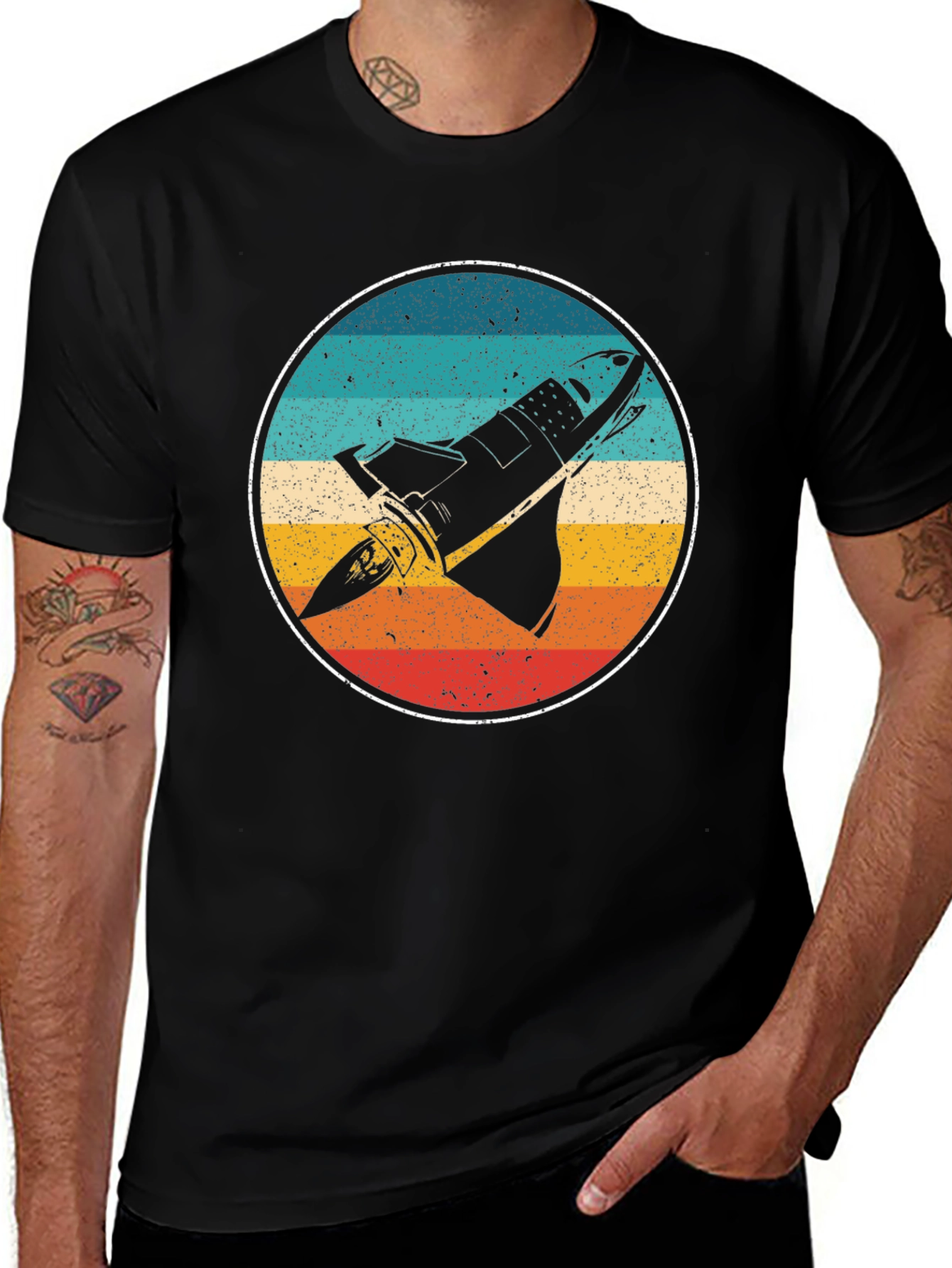 Retro Space Shuttle Graphic Tee